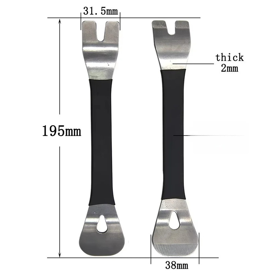 1pc Stainless Steel Pry Plate Tool – Interior Trim & Panel Removal Tool – NEW