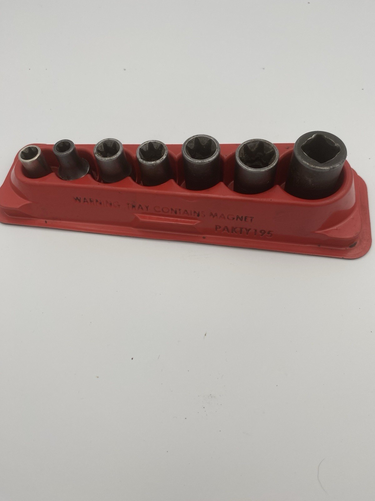Snap-On 7 Piece Patky195 3/8 Drive 12 Point Shallow Socket Tool Set