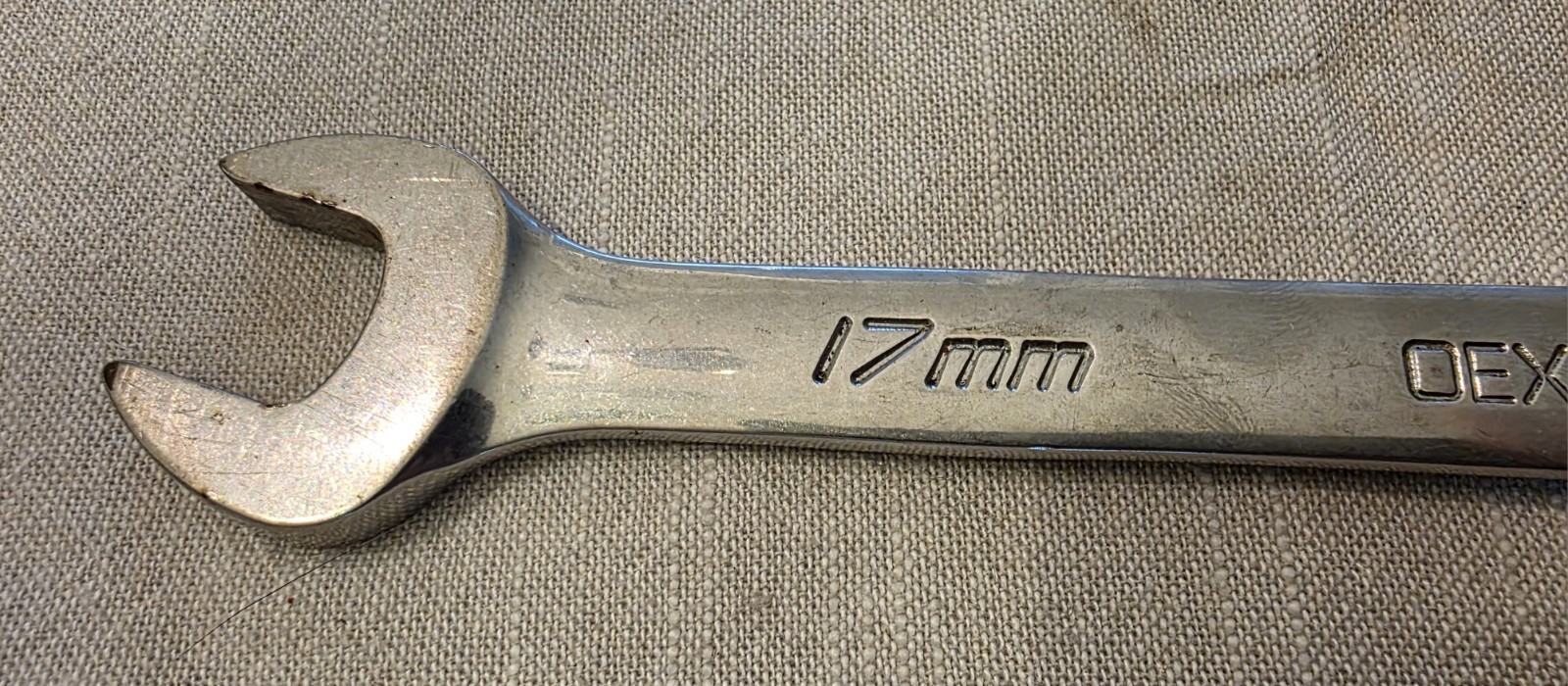 Snap-On OEXM170B 17mm 12 Point chrome Metric Combination Wrench Snap On box end