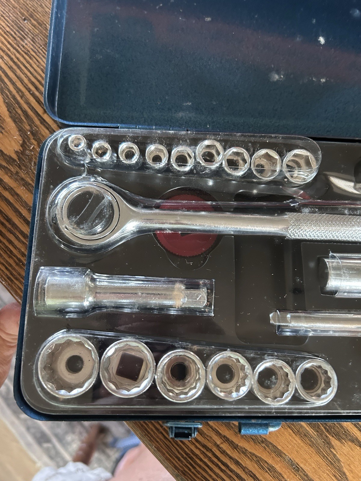 VINTAGE Sears40 Pc SOCKET WRENCH SET CASE METRIC &US Imperial GARAGE MECHANICS