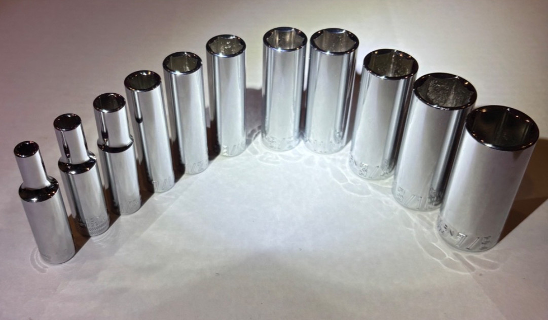 Craftsman 3/8 Drive Deep Sockets SAE or MM, 6 or 12 Point(Pick a Size)