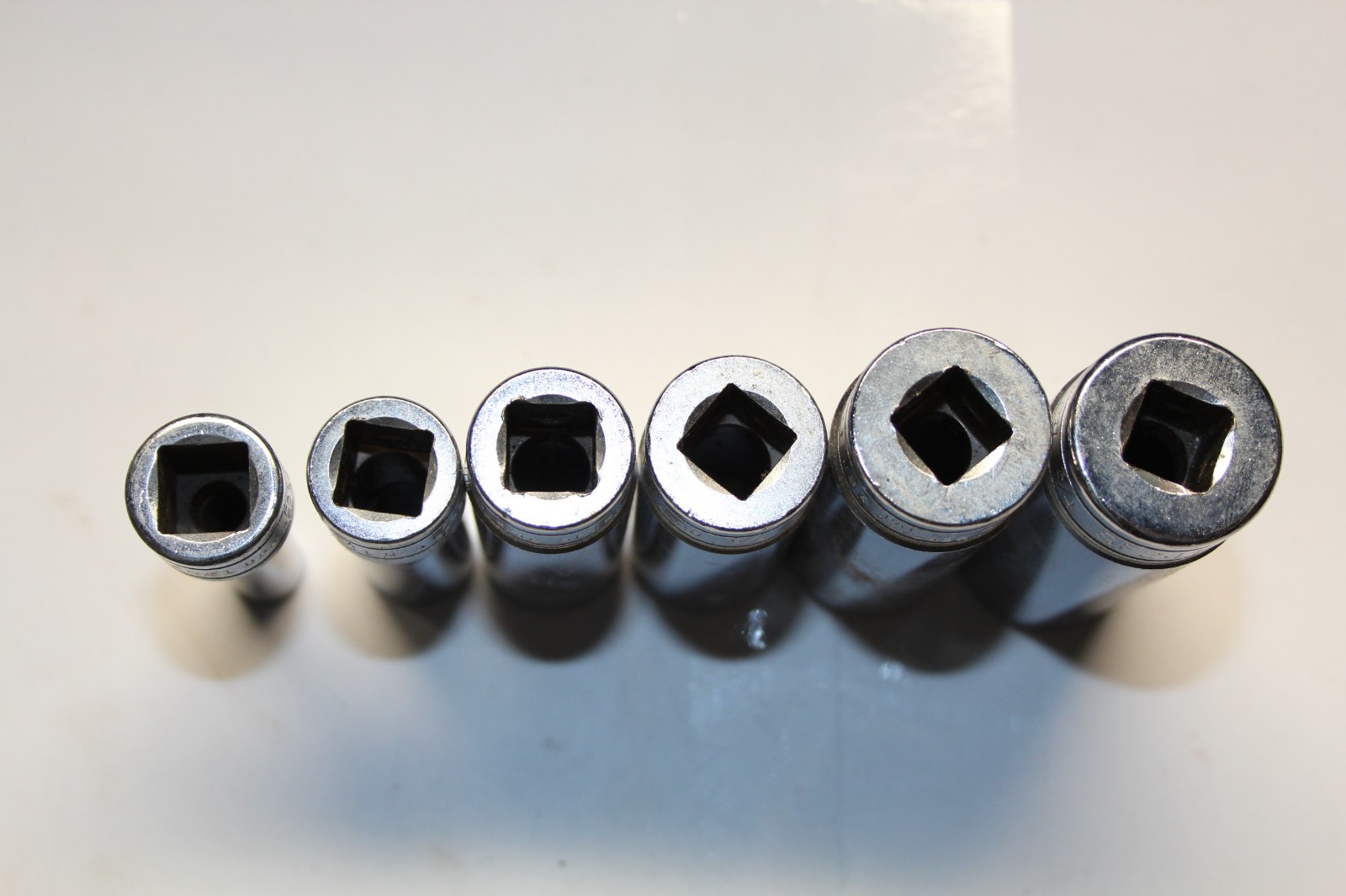 Snap-on 3/8″ Drive Deep Socket Lot (6pc) SF241 SF221 SF201 SF181 SF141 SF081 SAE