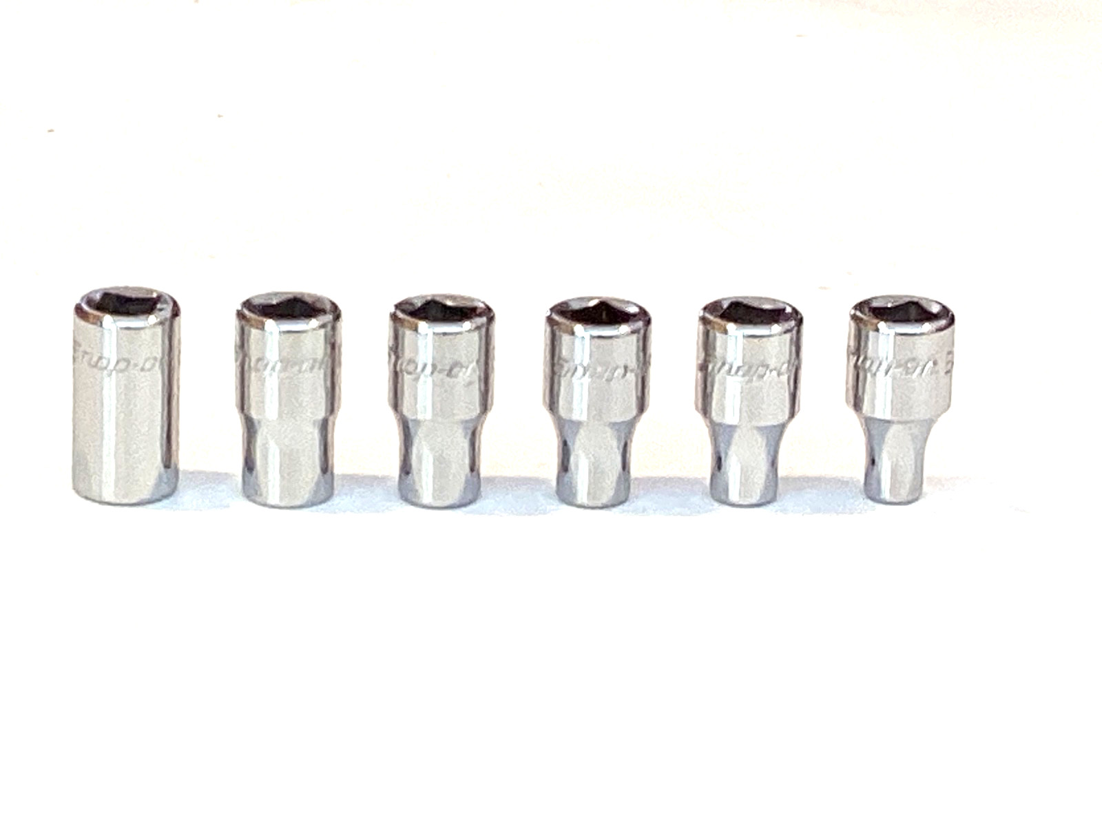 Snap On Tools 6 Piece 1/4” Drive E4 To E10 Shallow Torx Chrome Socket Set MINT