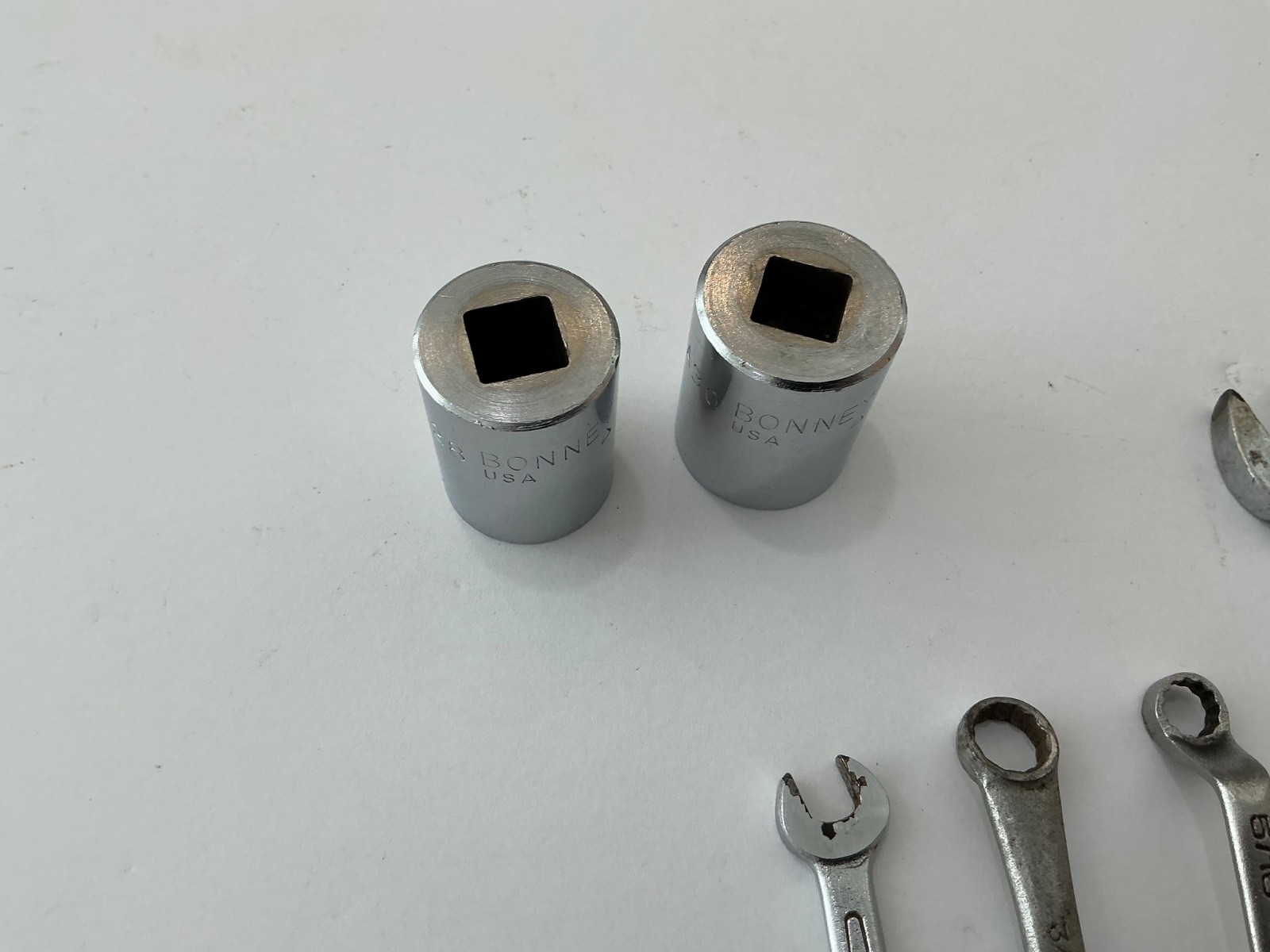 Asst. Bonney wrenches & sockets 8 pieces USA made all for $40