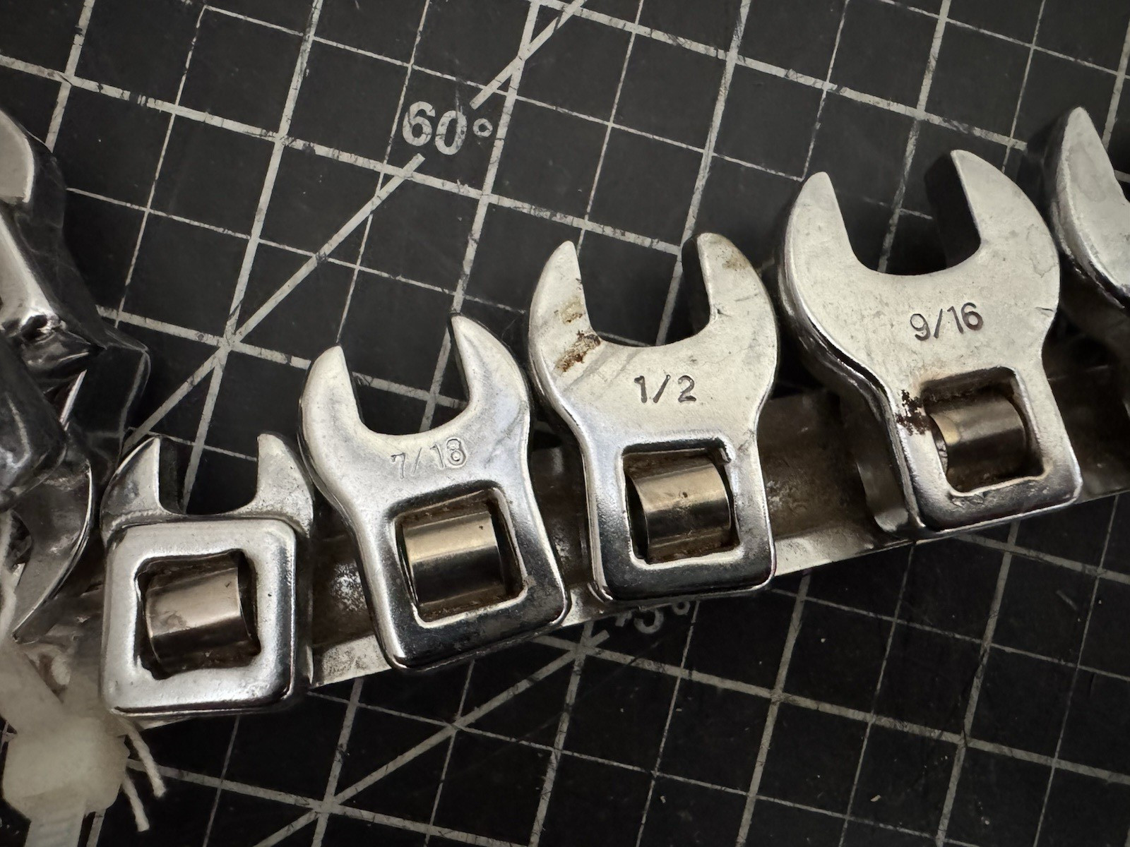 13pc Crowfoot Wrench Set – Mixed Brands – Includes EASCO – SAE Sizes