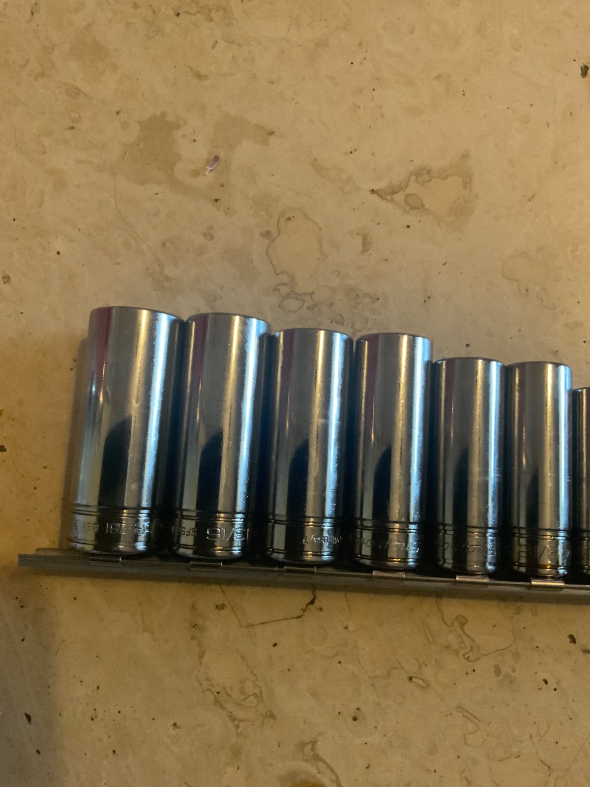 Snap On 11 Pc 3/8” Dr Deep Standard Socket Set 211SFSY