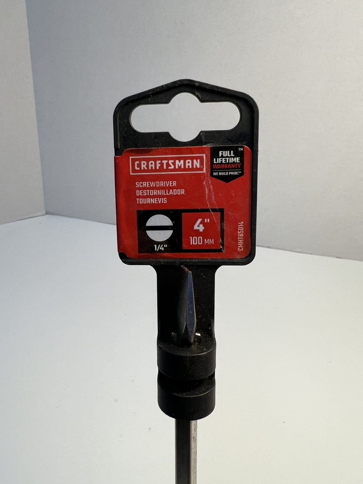 New Craftsman CMHT65014 1/4-in x 4-in Slotted Screwdriver w/ Hang Tag