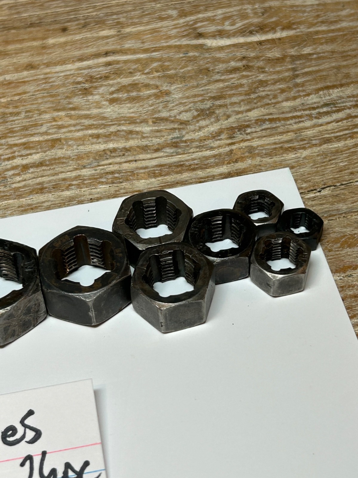 Snap On NF-SAE Fine & NC-USS Coarse Rethreading Dies Hex Nut Size Sets .25-1.25”