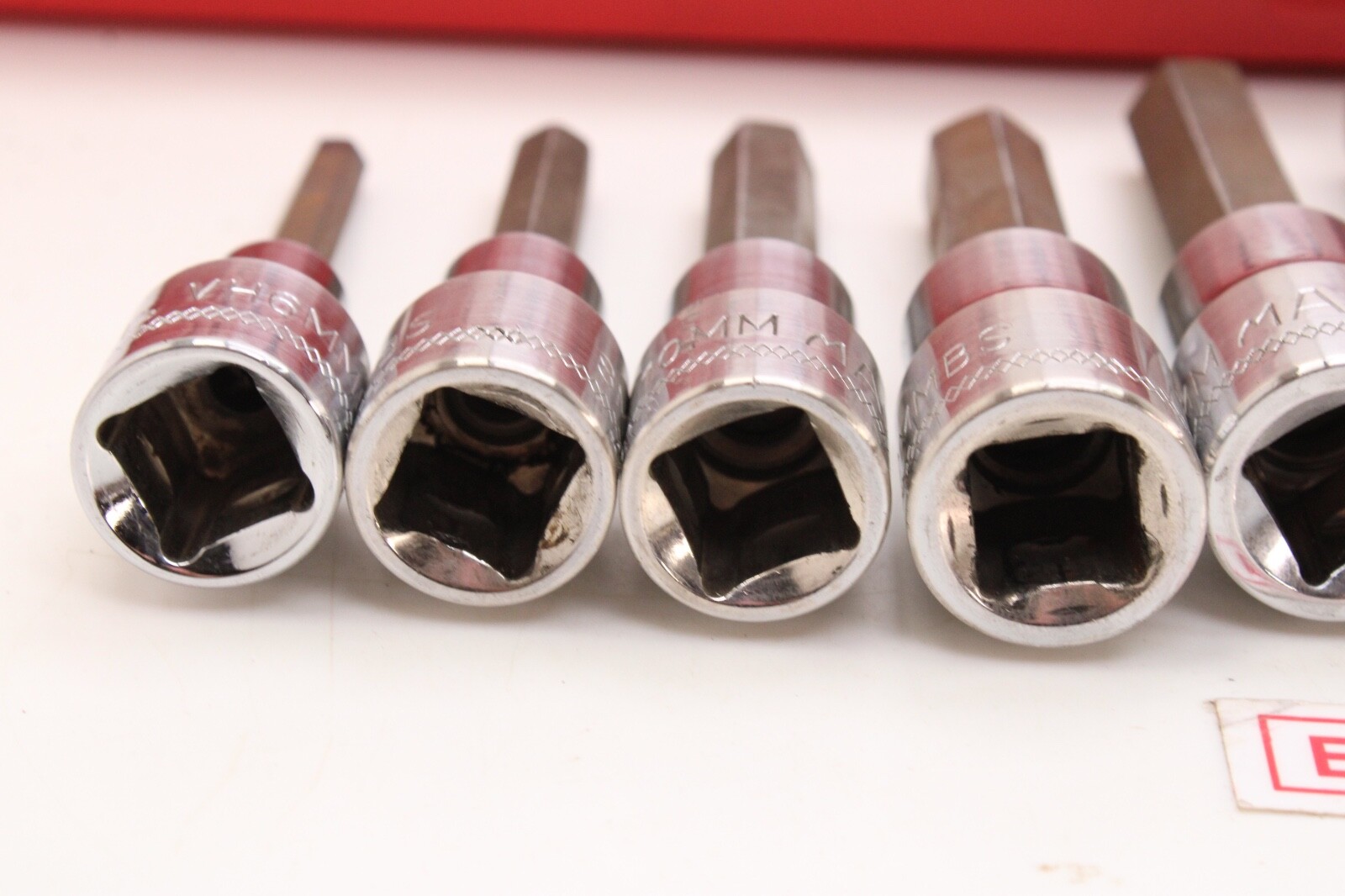 Mac Tools SVHM10P 1/2″ Drive 6mm-19mm 10 Piece Metric Chrome Hex Driver Set USA