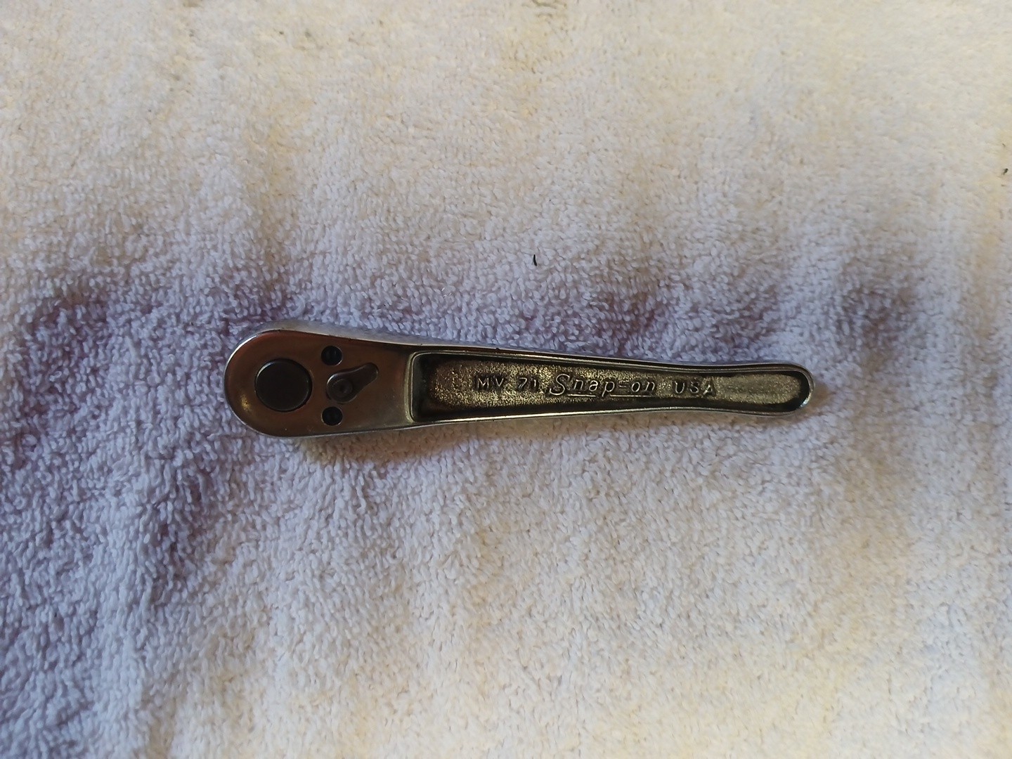 Vintage Snap On Tools MV71 1/4″ Drive Ratchet Nice Clean Working Condition