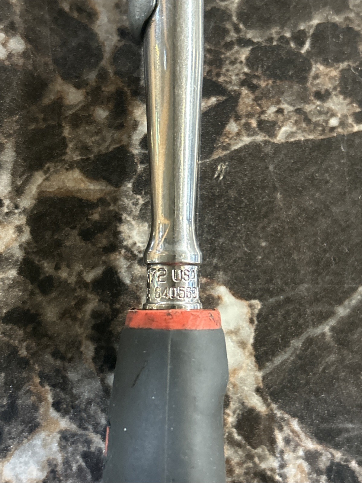 Snap-On Tools THLX72 1/4″ Drive RED Soft Grip Handle Locking Flex-Head Ratchet