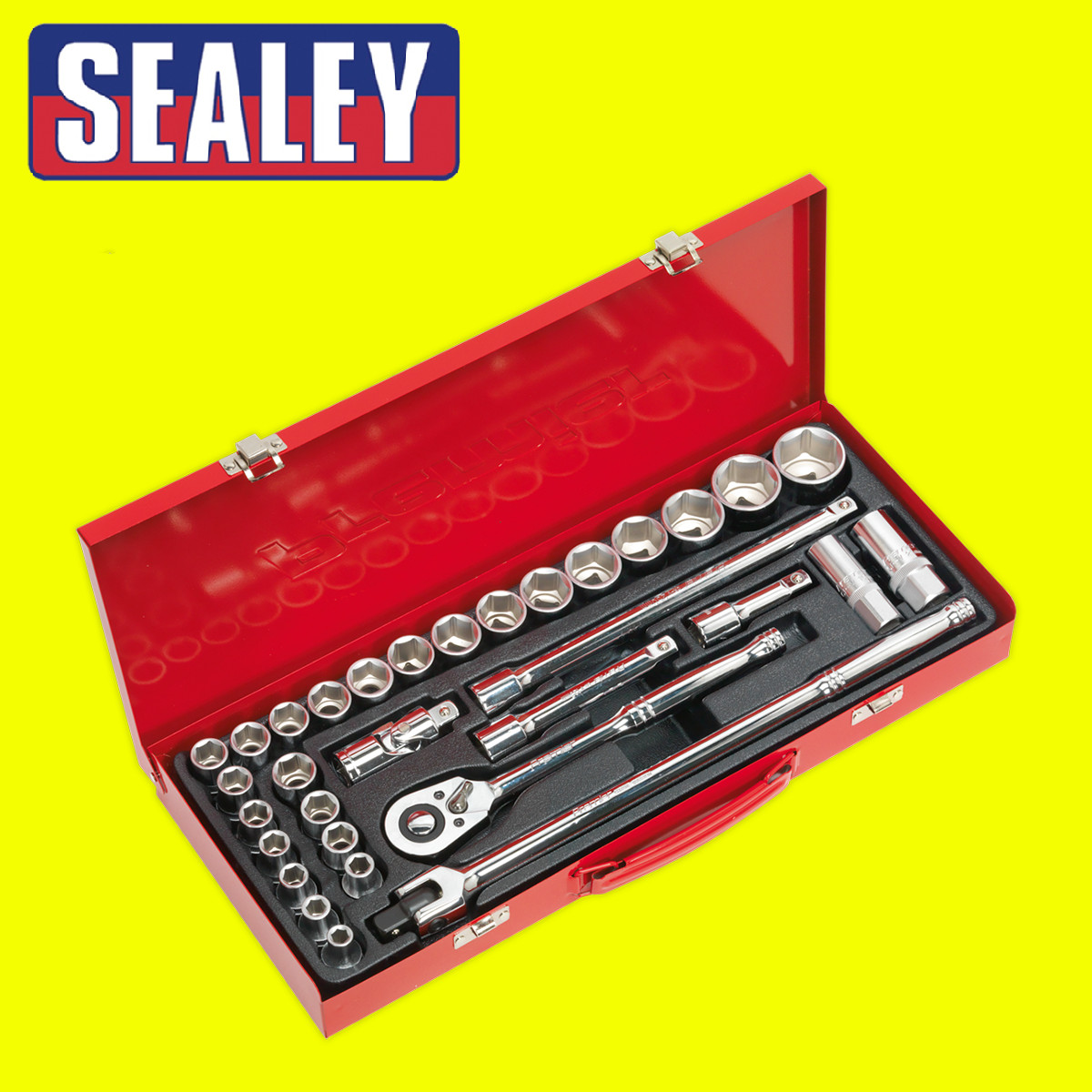 Sealey AK693 1/2″ Square Drive 6 Point Walldrive Socket Set Metric/Imperial