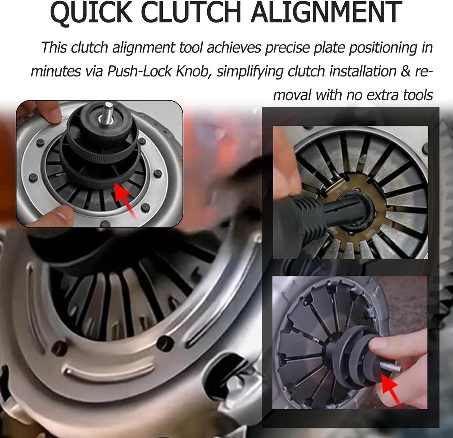 Car Clutch Alignment Tool Kit for Single Disc Clutch Plate Alignment