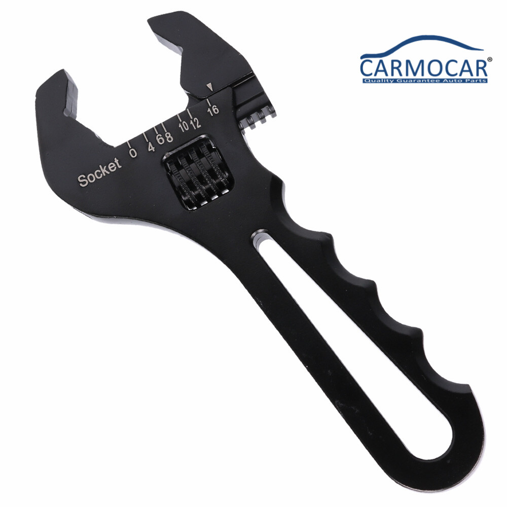 Adjustable Wrench Black Aluminum Tool Spanner 3AN-16AN for Hose End Fitting