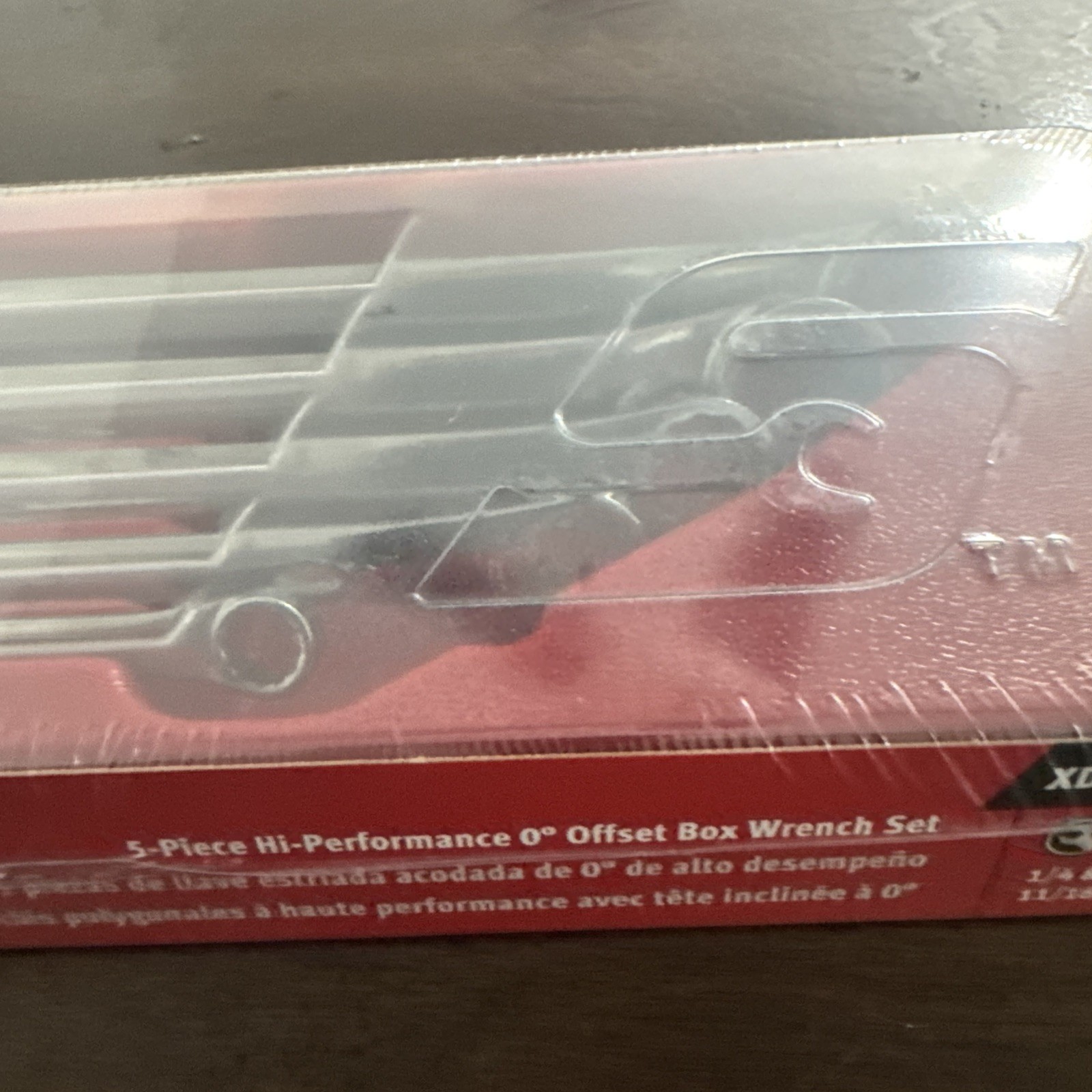 Snap-on Tools USA NEW 5pc SAE High Performance 0° Box End Wrench Set XDHF605