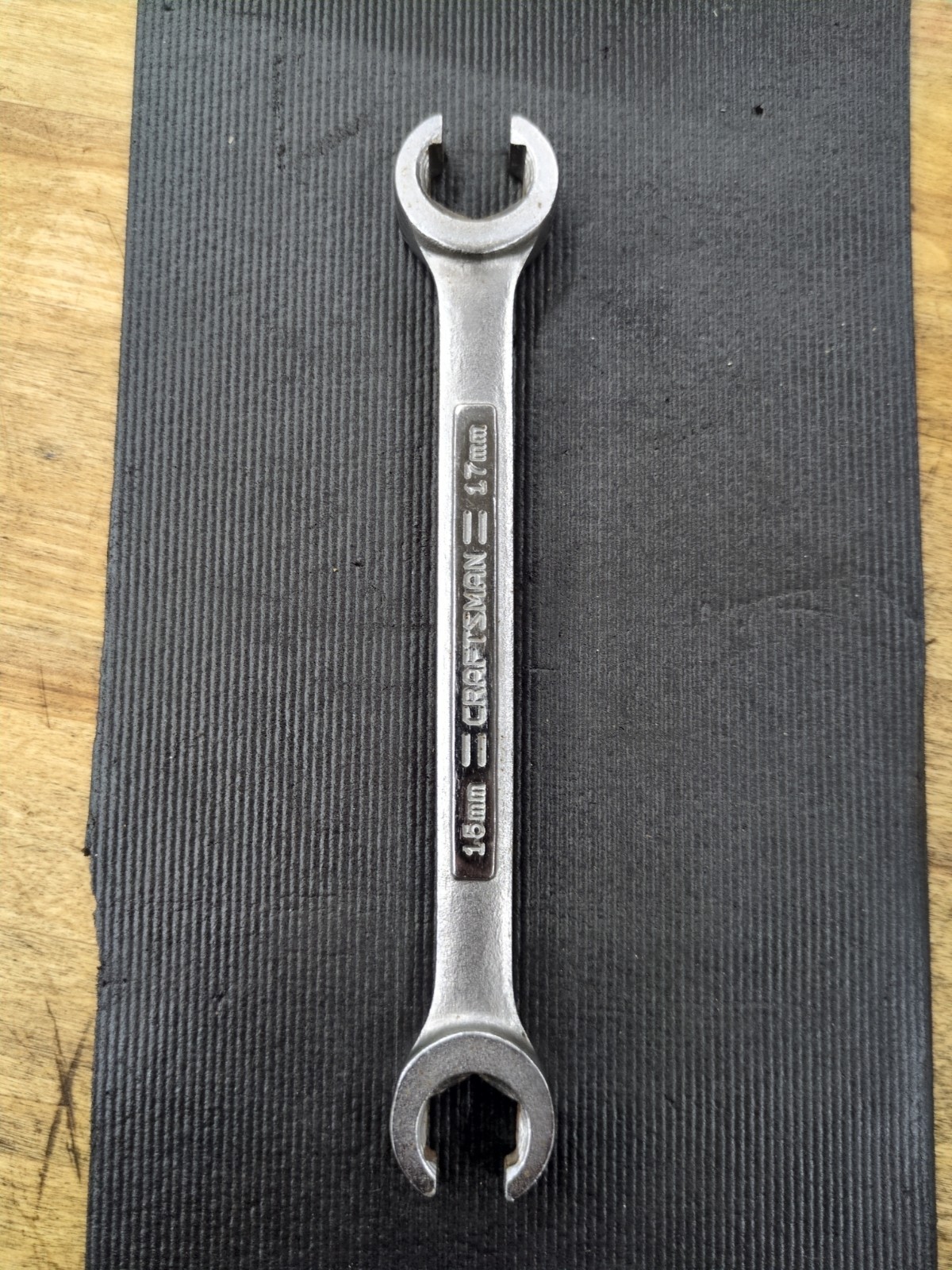 Craftsman Tools 15mm x 17mm Flare Nut Line Wrench # 44178 VA Forged in USA