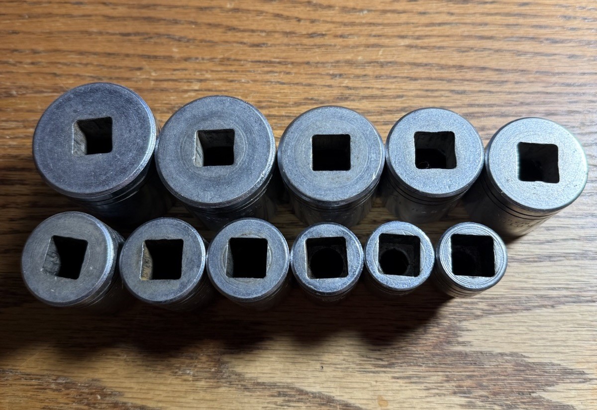 Proto 12 Point SAE Socket Set 11 Pieces 1/2 Inch Drive Nice!!