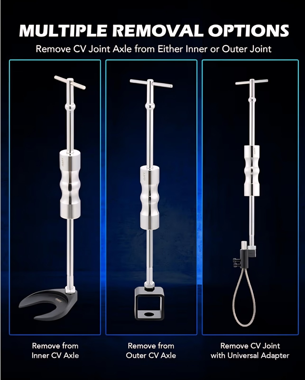 OMT Inner CV Joint Puller Slide Hammer Wheel Drive Axle Half Shaft Removal Kit