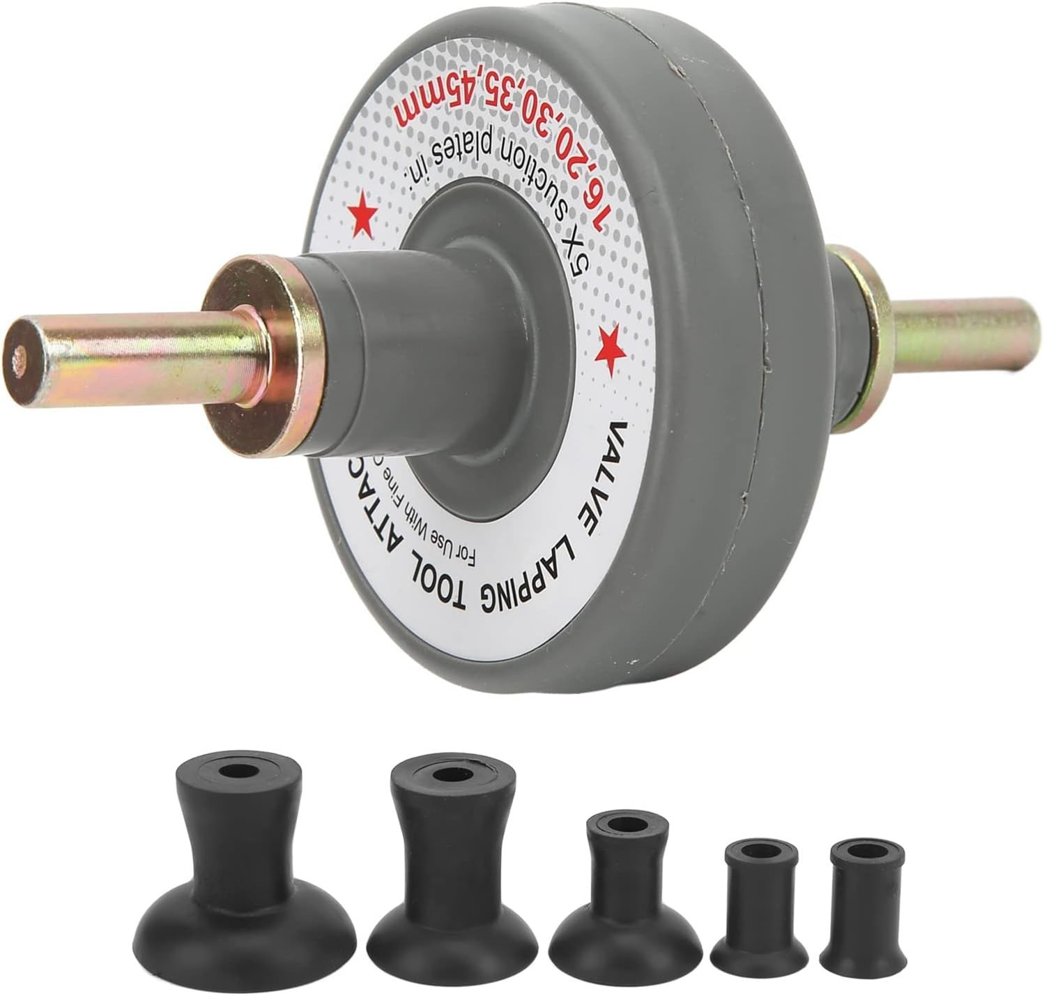 Valve Lapping Tool Kit, valve lapping tool and compound kit with 5 Suction Pl…