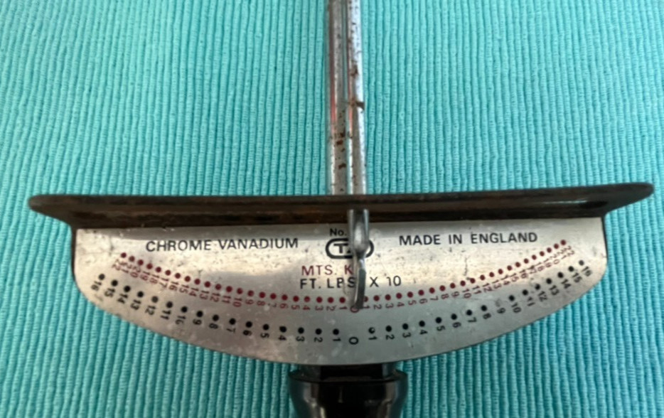 Vintage Torque Wrench 1/2 Inch Square Drive Chrome Vanadium