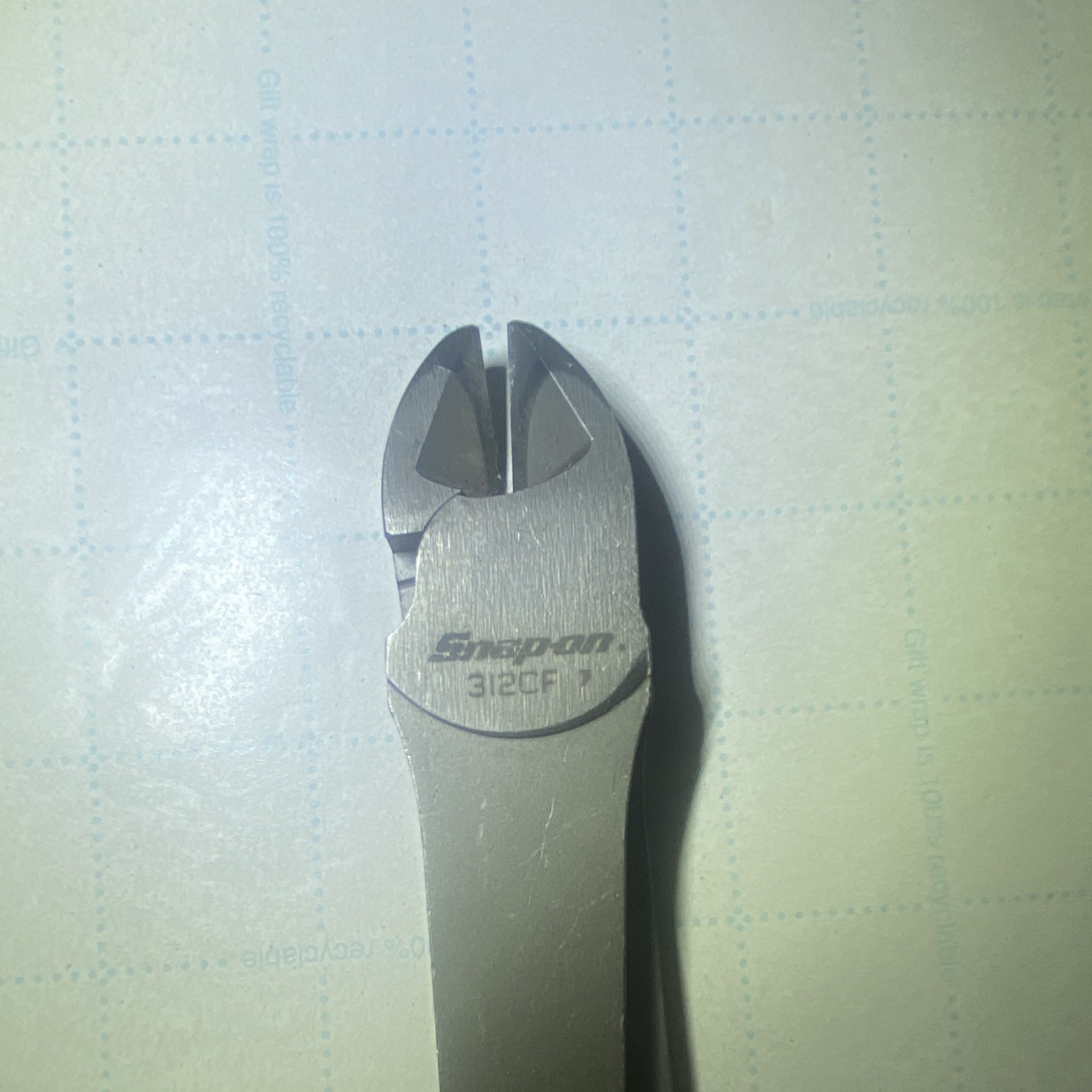 Snap-on 312CF 7in Diagonal Cutting Pliers/Nippers Non-Slip Grip Red/Silver