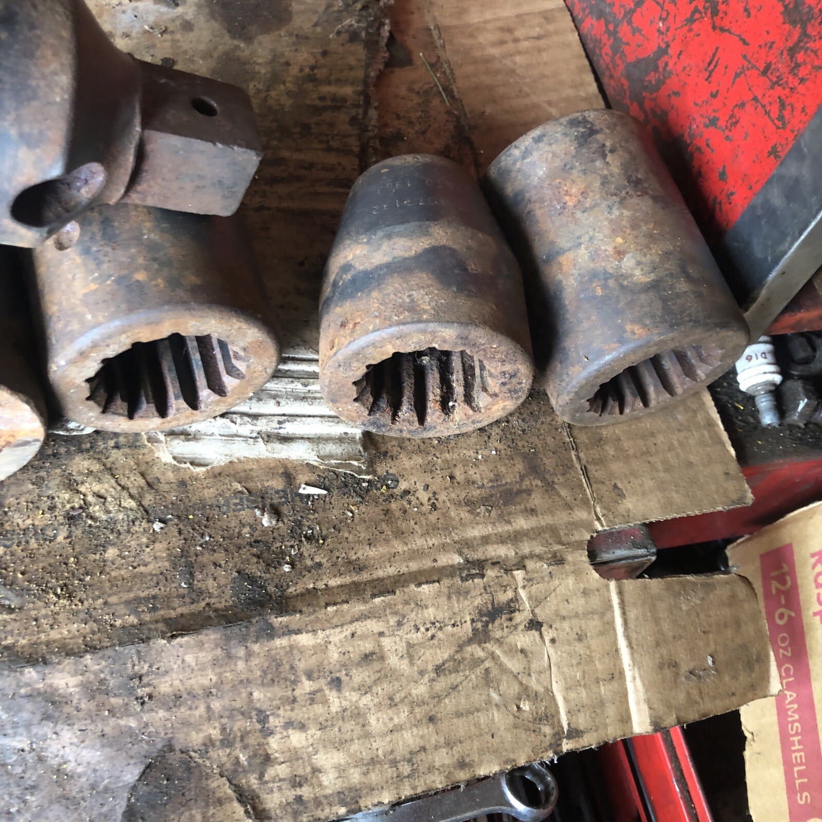(6 Pcs) HEX SOCKET CHICAGO PNEUMATIC APEX (rough Shape Will Need Attention)