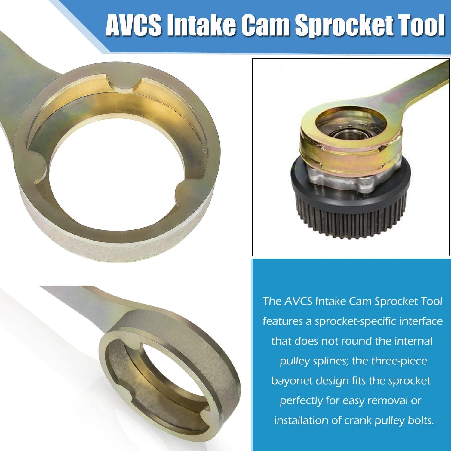 Intake/Exhaust Cam Sprocket Tool Wrench Holder for Subaru AVCS JDM STD 2002+