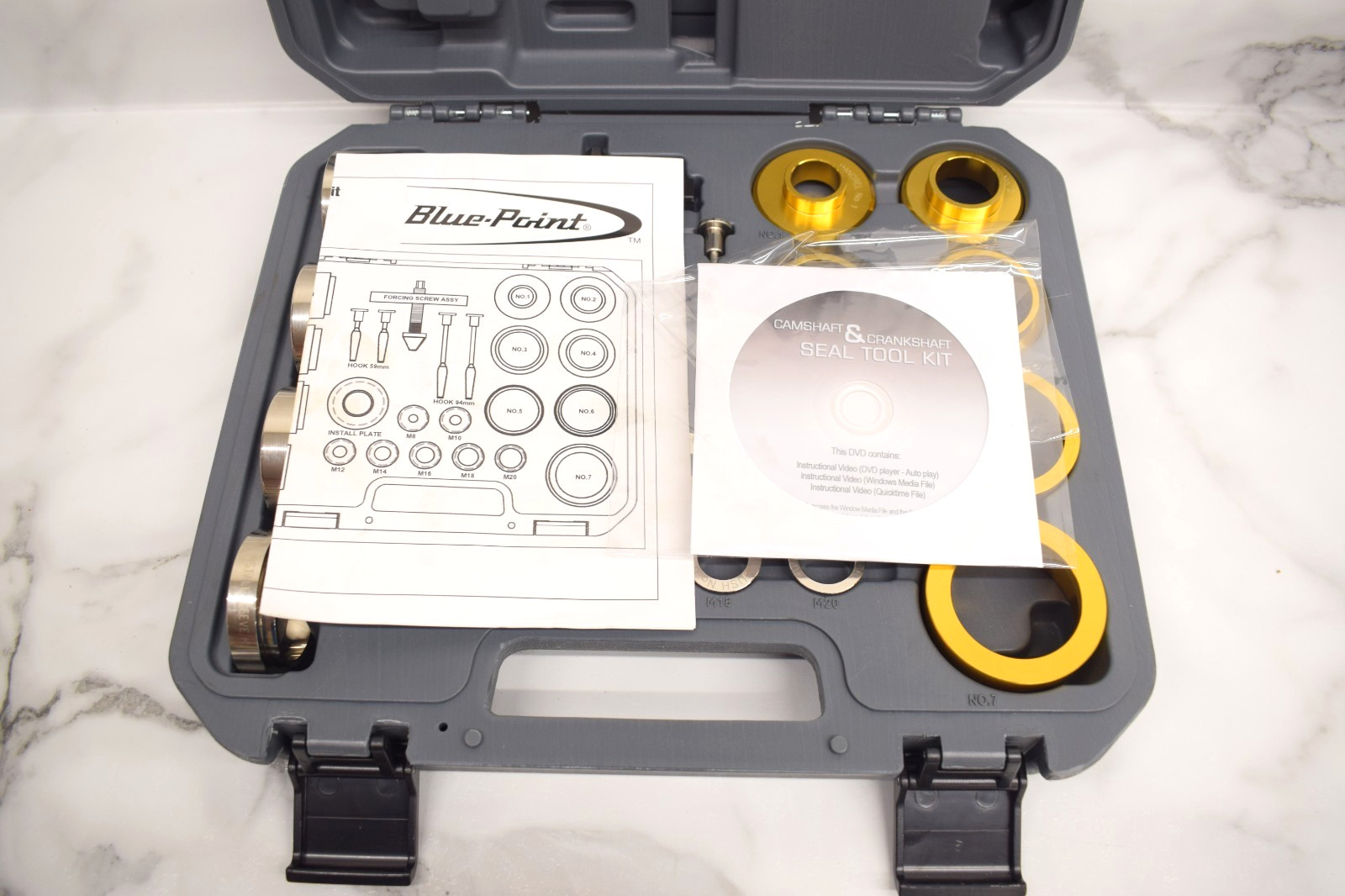 SNAP ON/BLUE POINT YA7960 CAMSHAFT/CRANKSHAFT SEAL TOOL KIT!