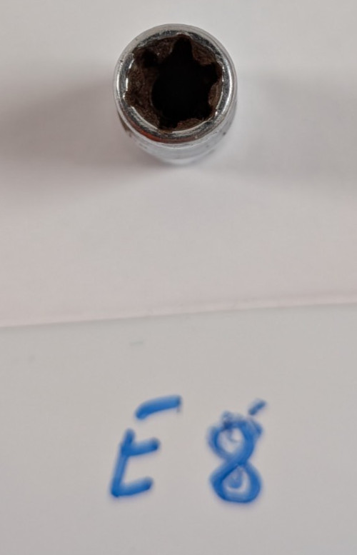 Snap-on Tools 1/4″ Drive E8 Inverted TORX Chrome Socket FLE80 wb7b.blurib
