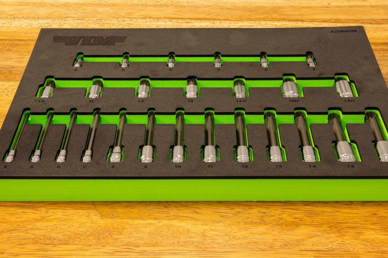 VIM Tools 26 Pc Master Triple Square Driver Set – S2 Steel XZNMS26