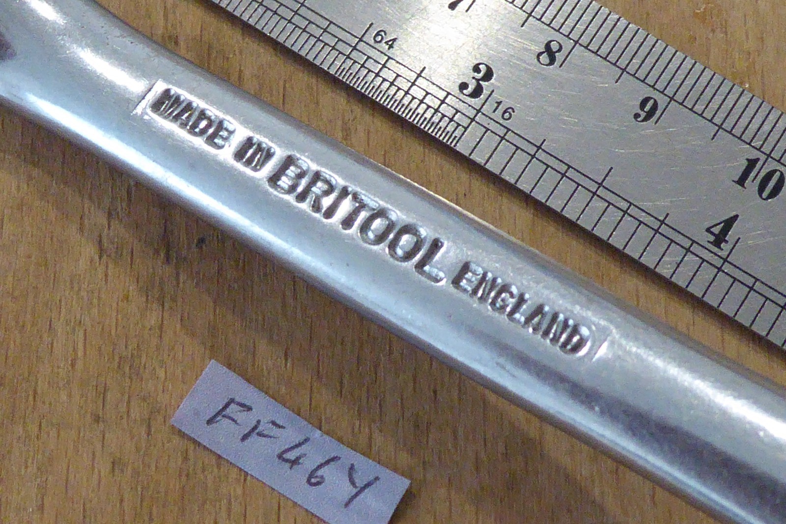 BRITOOL 6RB6875 SHORT ring spanner 11/16 X 3/4″ AF made England