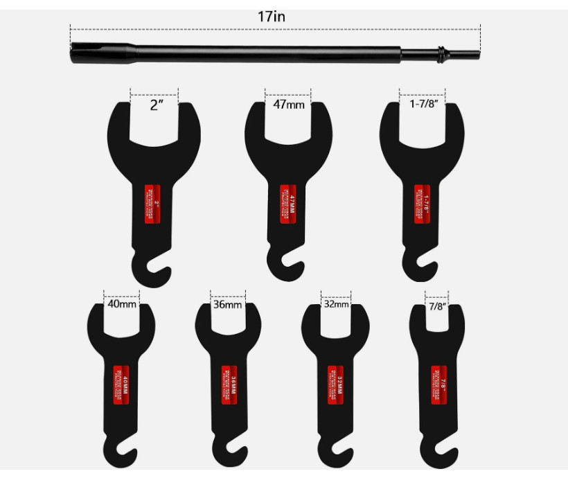 8PCS Pneumatic Fan Clutch Wrench – 43300 Removal Tool Kit, Auto Repair