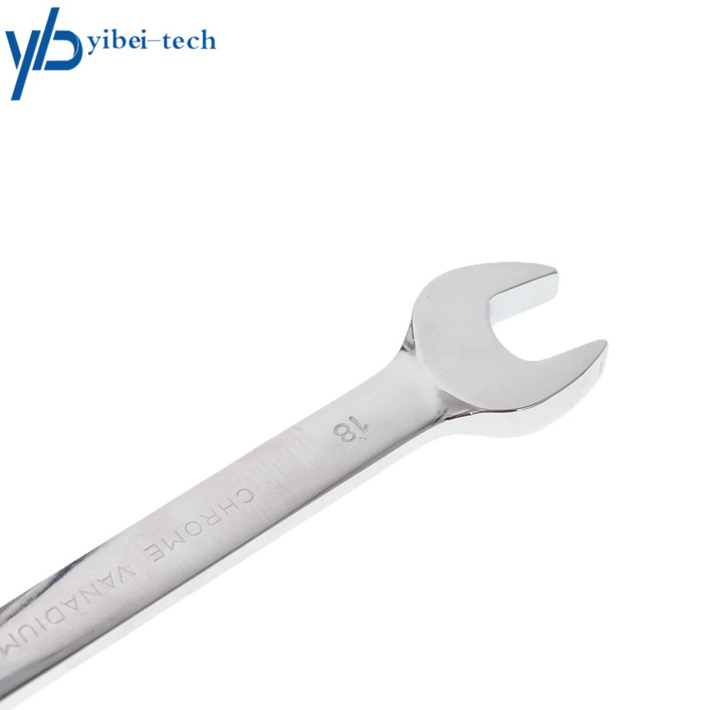 12pc 8-19mm Metric Flexible Head Ratcheting Wrench Combination Spanner Tool Set