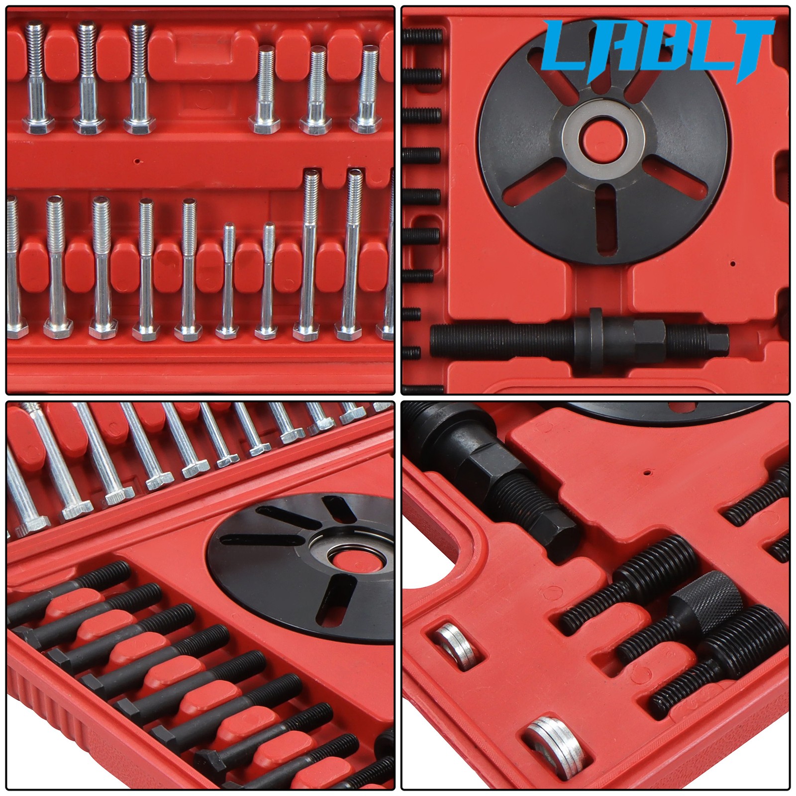 Harmonic Balancer Puller Installer Set, Crankshaft Pulley Disc Removal Tool Kit