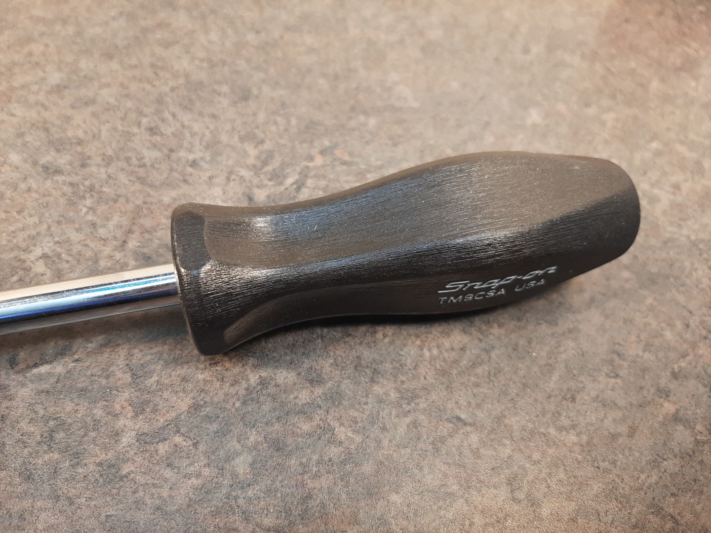 Snap On Tool TM9CSA 1/4” Drive 10” Long Black Hard Standard Shank Driver USA NOS