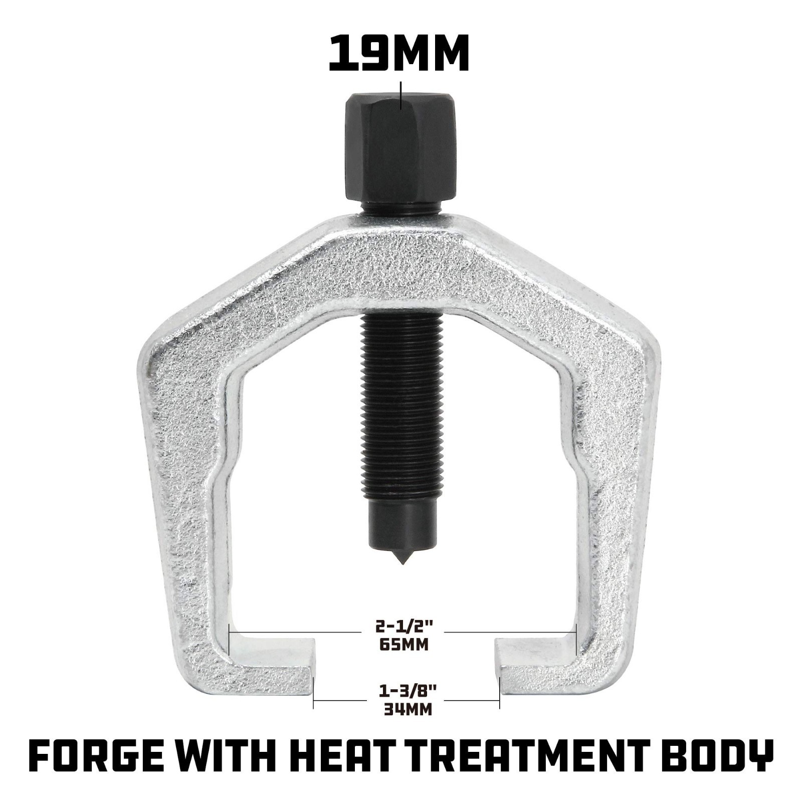 Heavy-Duty 1-3/8″ Pitman Arm Puller Tool – Drop Forged, Chrome Vanadium Steel, S