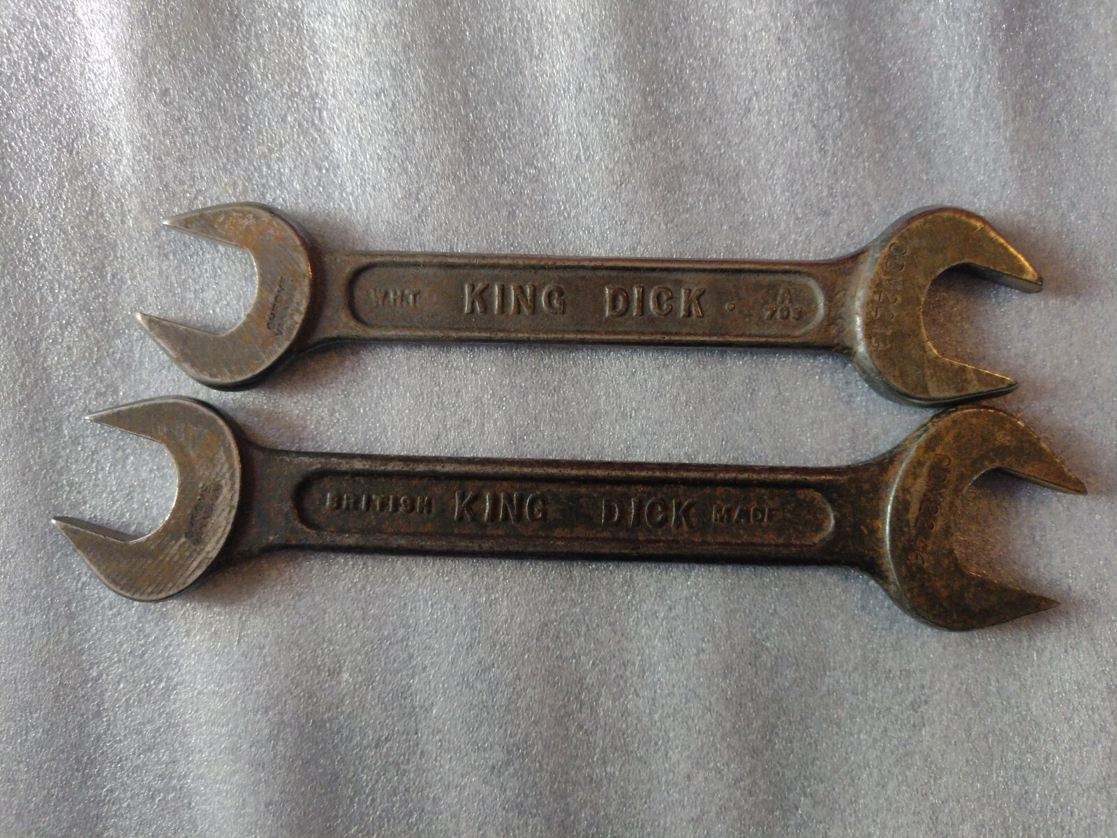 King Dick ODM SPANNERS TOOLKIT Wrenches sizes- 26×24 & 23x21MM British made