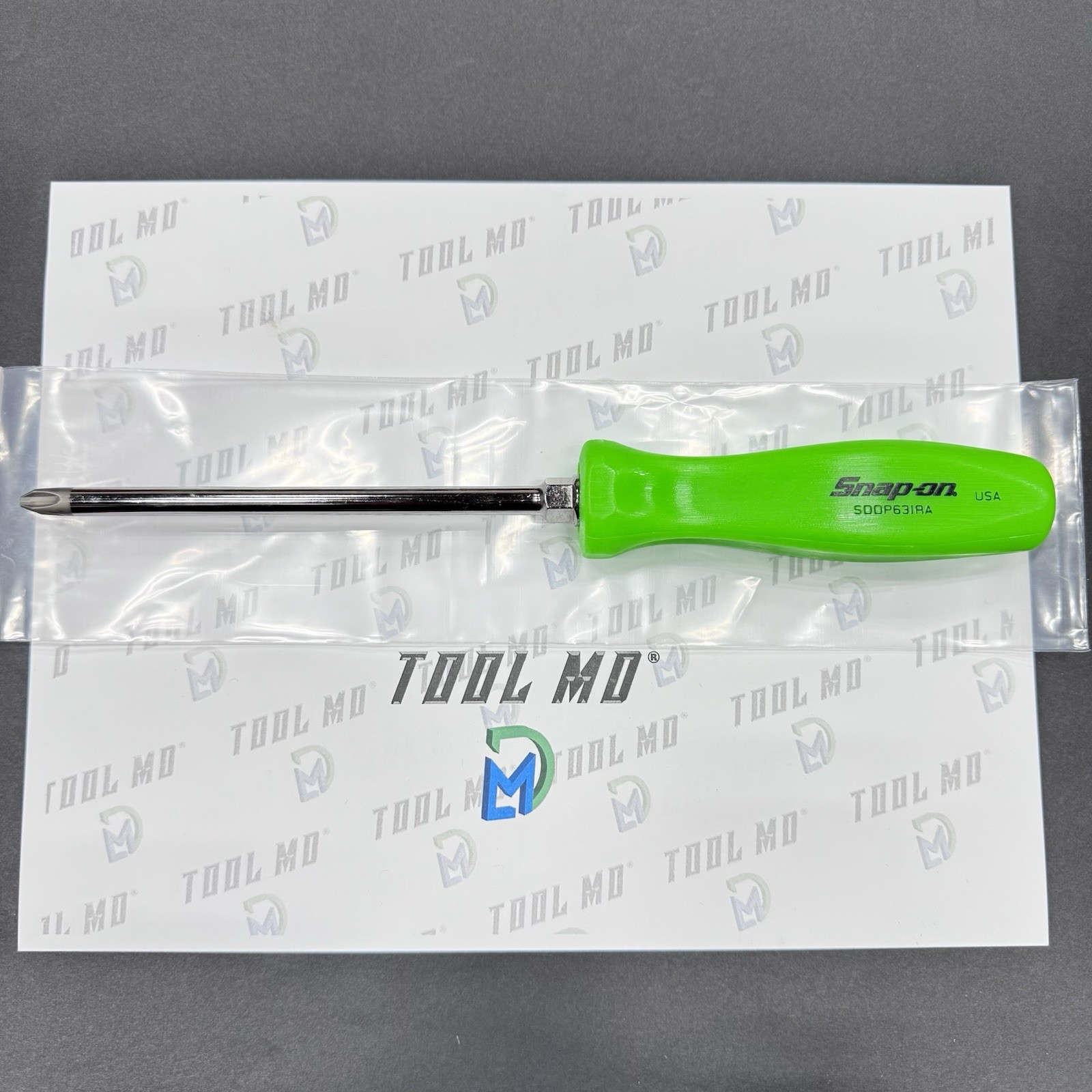 Snap-on Tools USA NEW GREEN #3 Phillips Hard Handle Screwdriver SDDP63IRAG