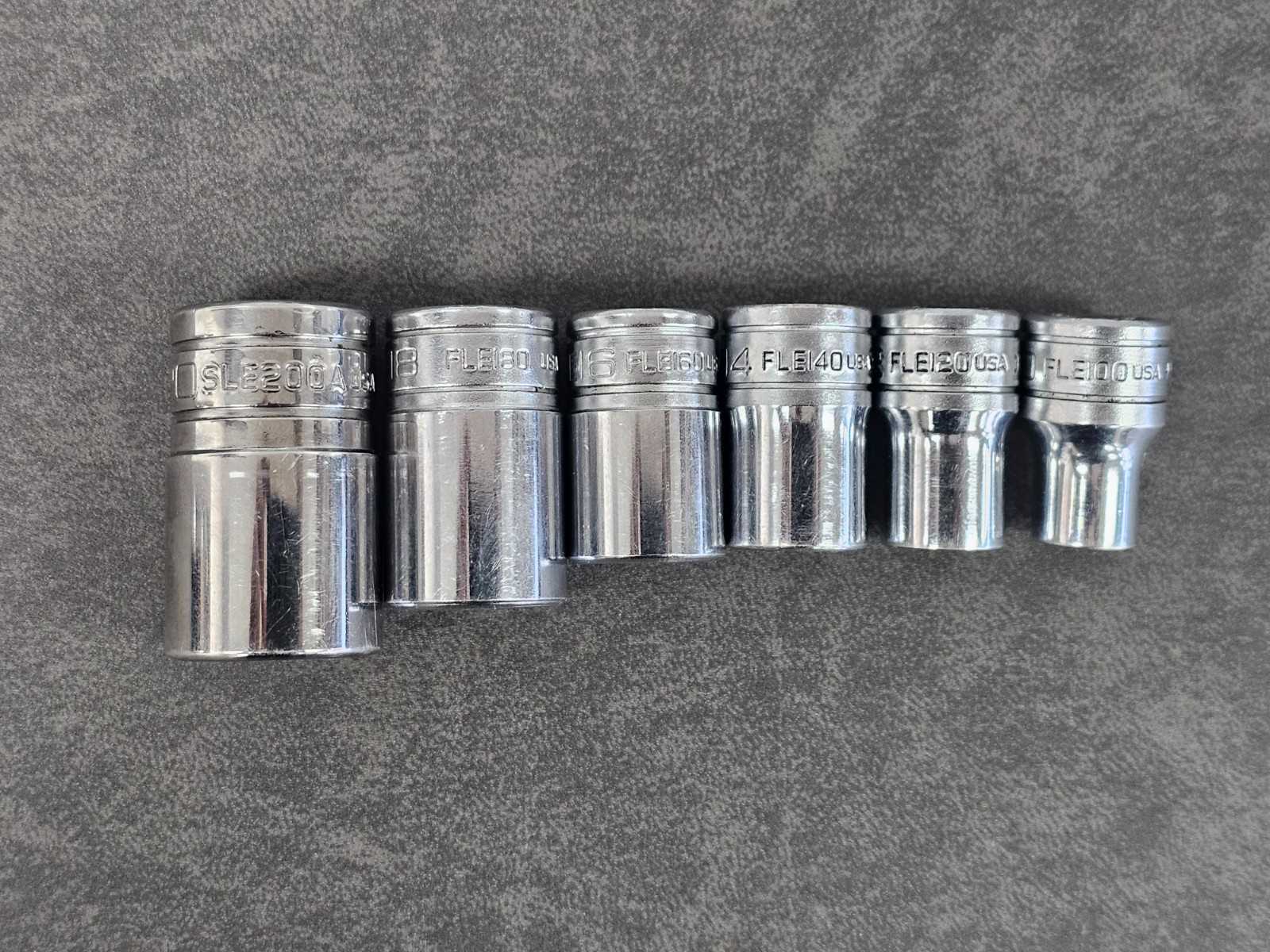 Snap-On 12pc Torx Combination Drive E4-E20 Shallow Socket Set 1/4″ 3/8″ 1/2″