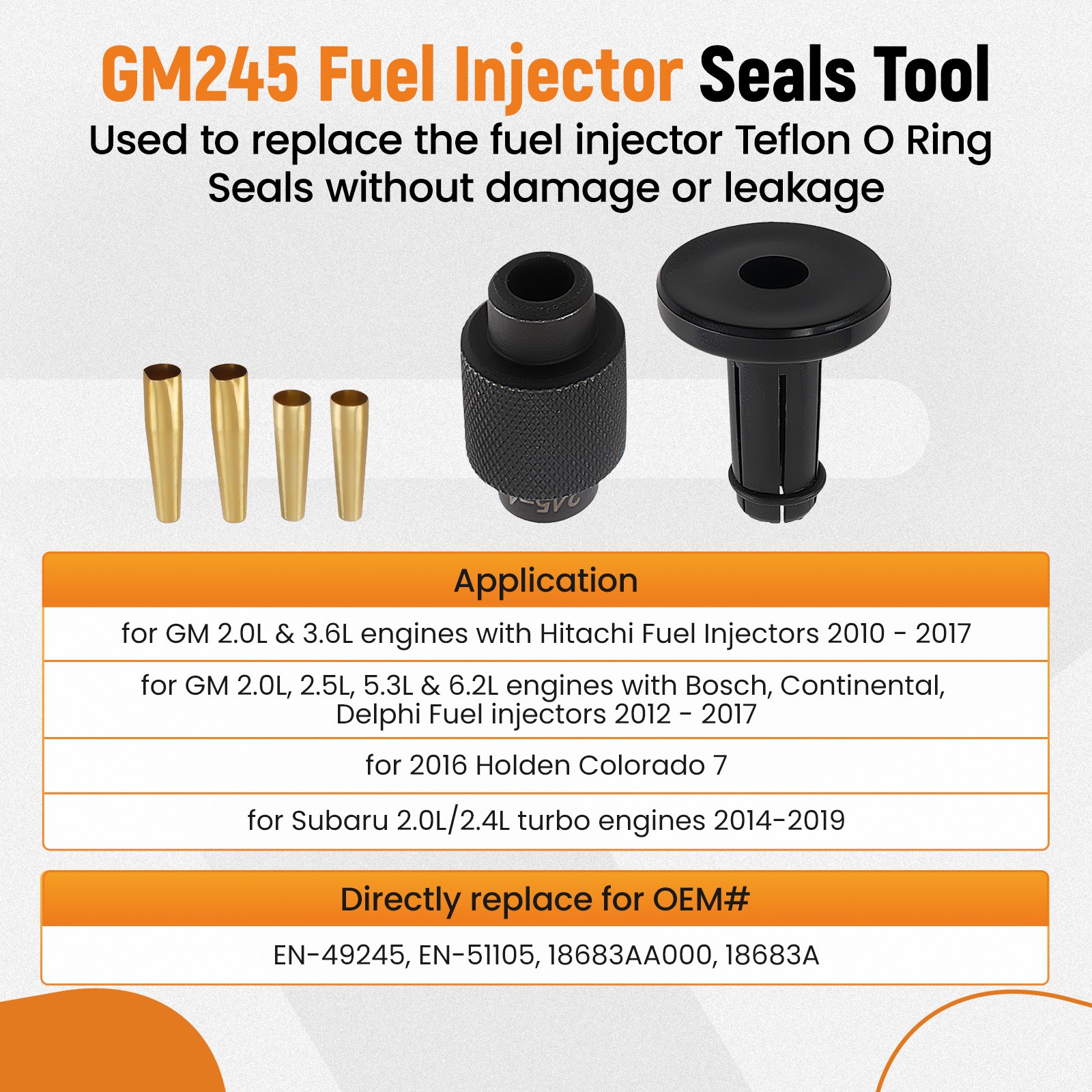6706 Fuel Injector Rail Assembly Remover Tool EN-49248 For Chevy GMC Cadillac GM