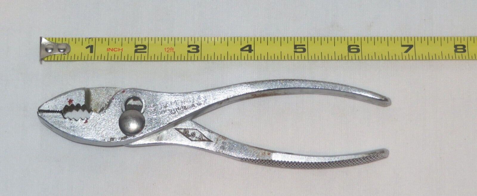 Diamond Tools K36 ~ 6.5” Slip Joint Pliers w/ Horseshoe Logo – Made In USA
