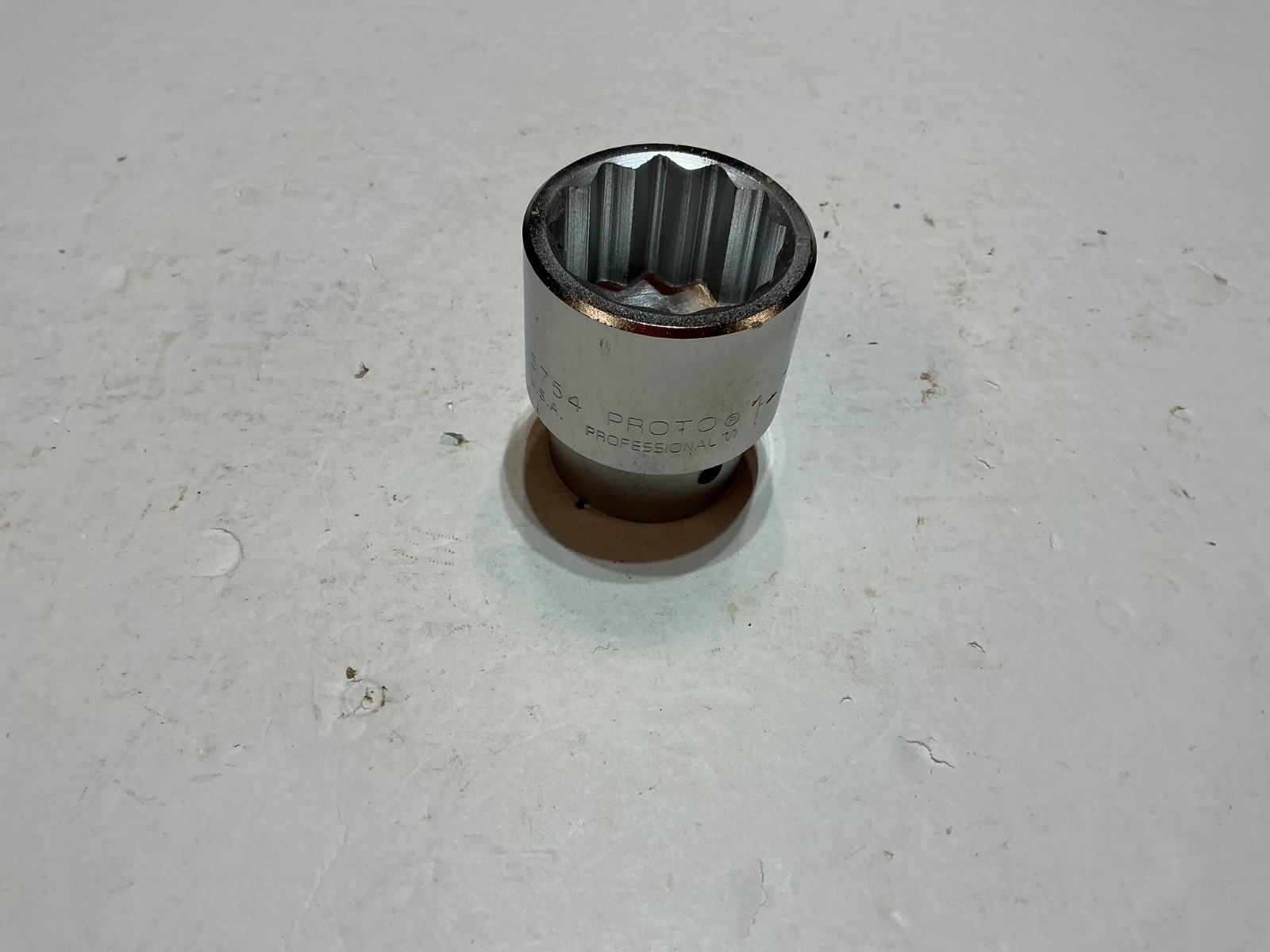 New Proto 1″ drive 1 11/16″ shallow socket 12pt 5754 USA made