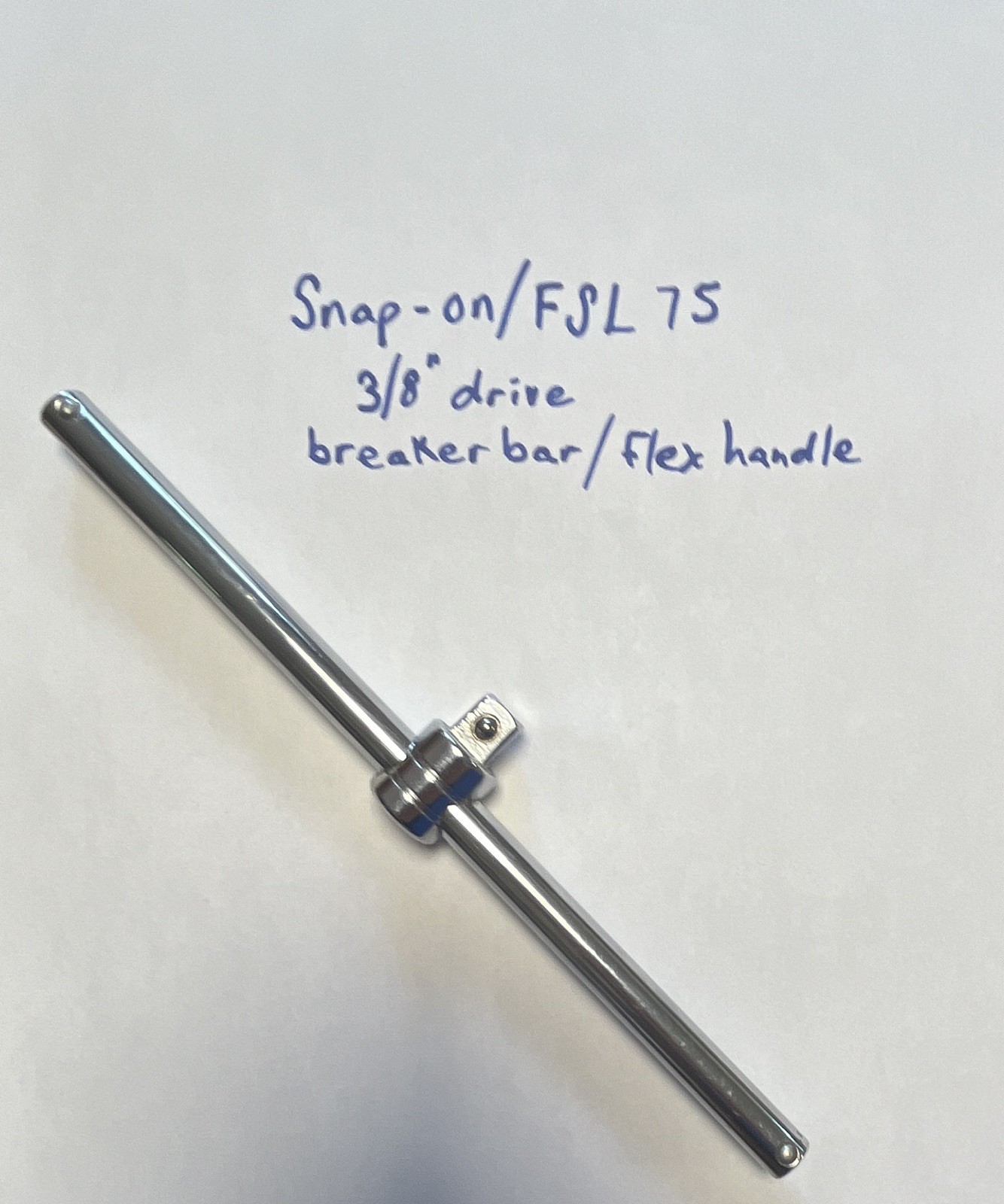 Snap-On Tool Lot FSL75 Breaker Bar + 6 Swivel Sockets & Adapter USA Made Vintage