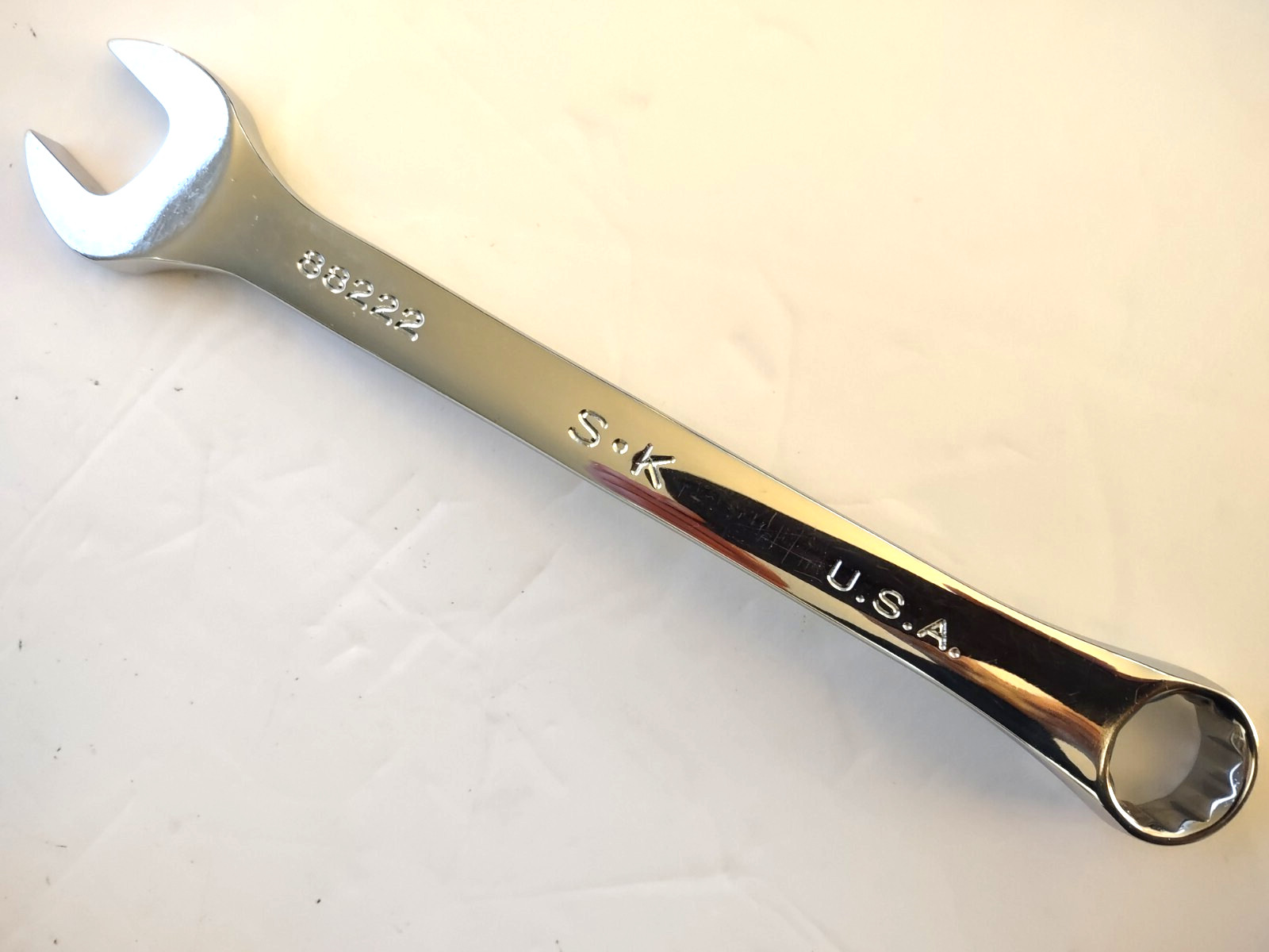 S-K Tools 11/16″ 12 point Combination Wrench 88222 Super Chrome Professional