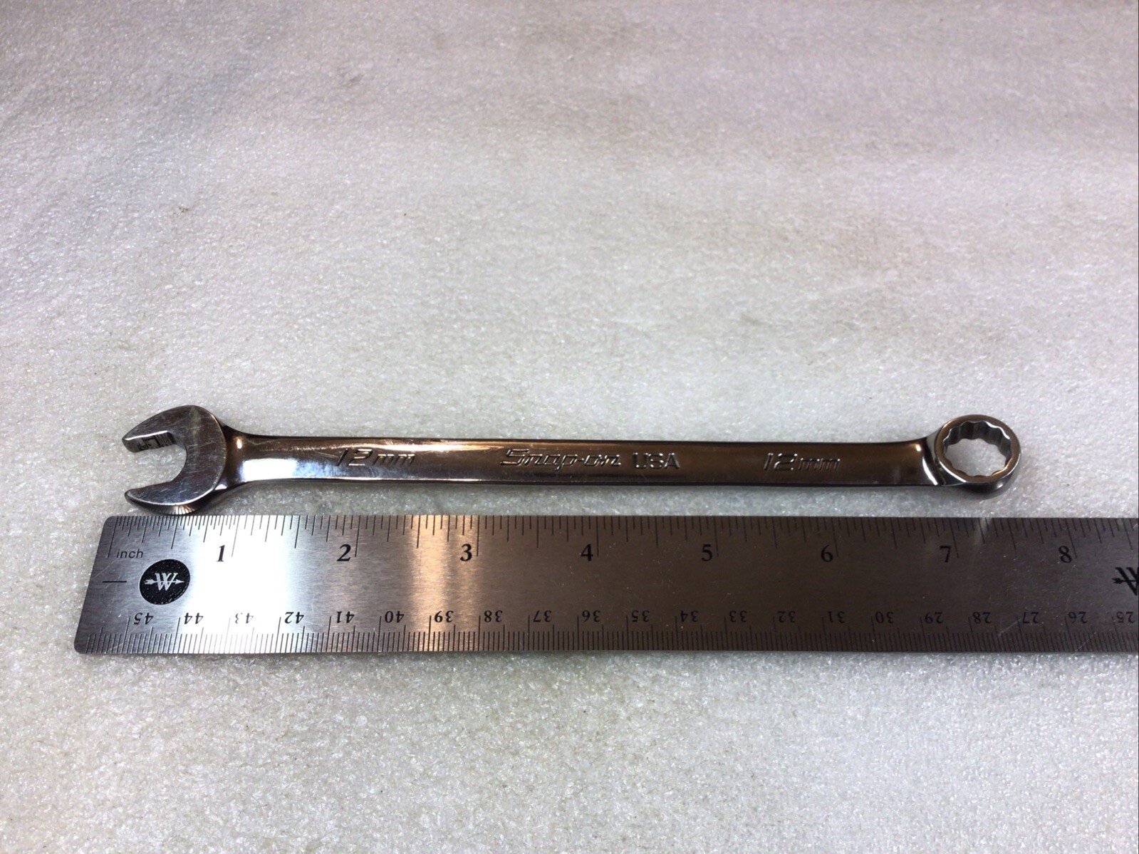 Snap On#SOEXM12 – 12mm, 12 Pt. Flank Dr. Plus, Standard Combo Wrench-USA-NICE-