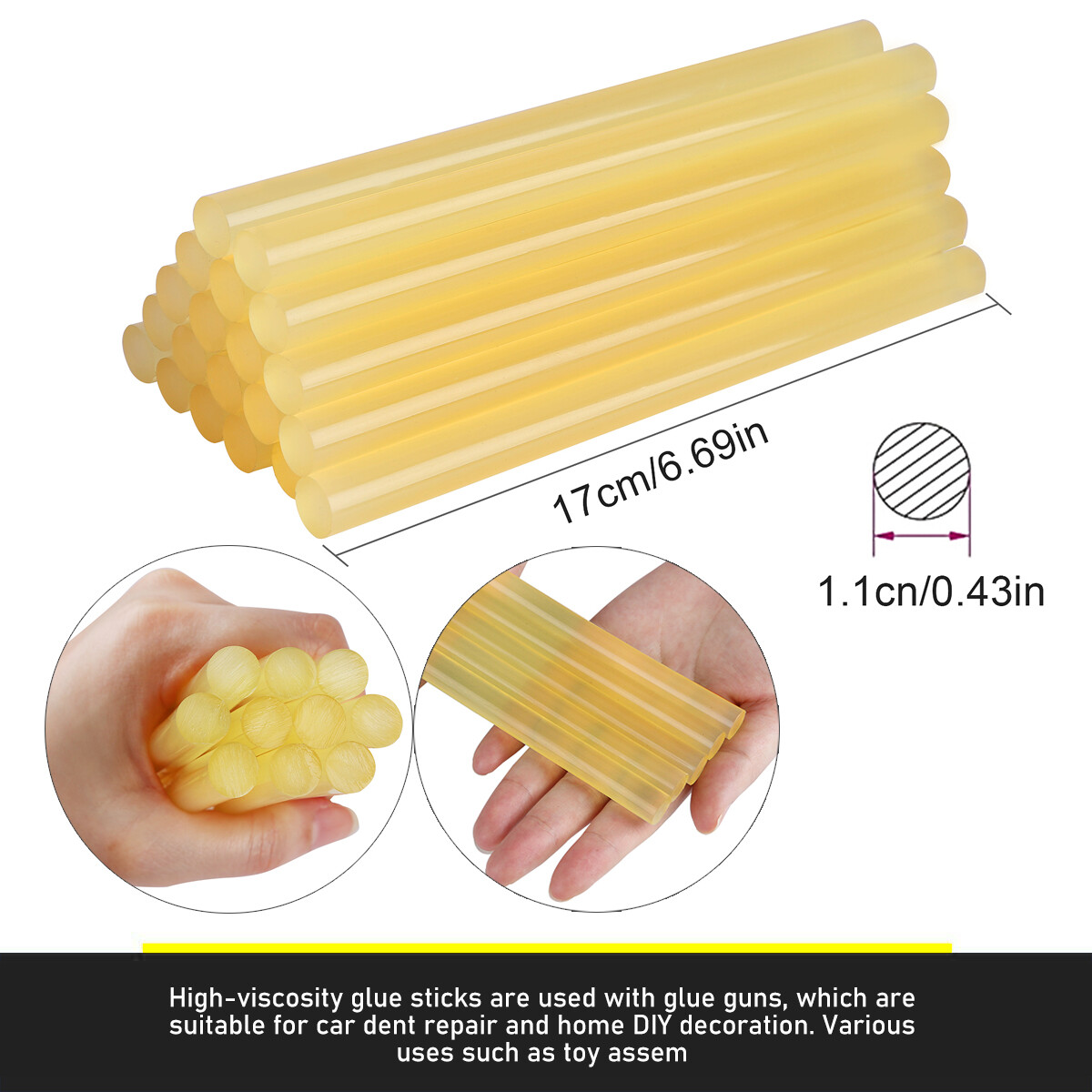 109× US PDR Tools Paintless Dent Repair Push Rods Hail Puller Lifter Hammer Tail