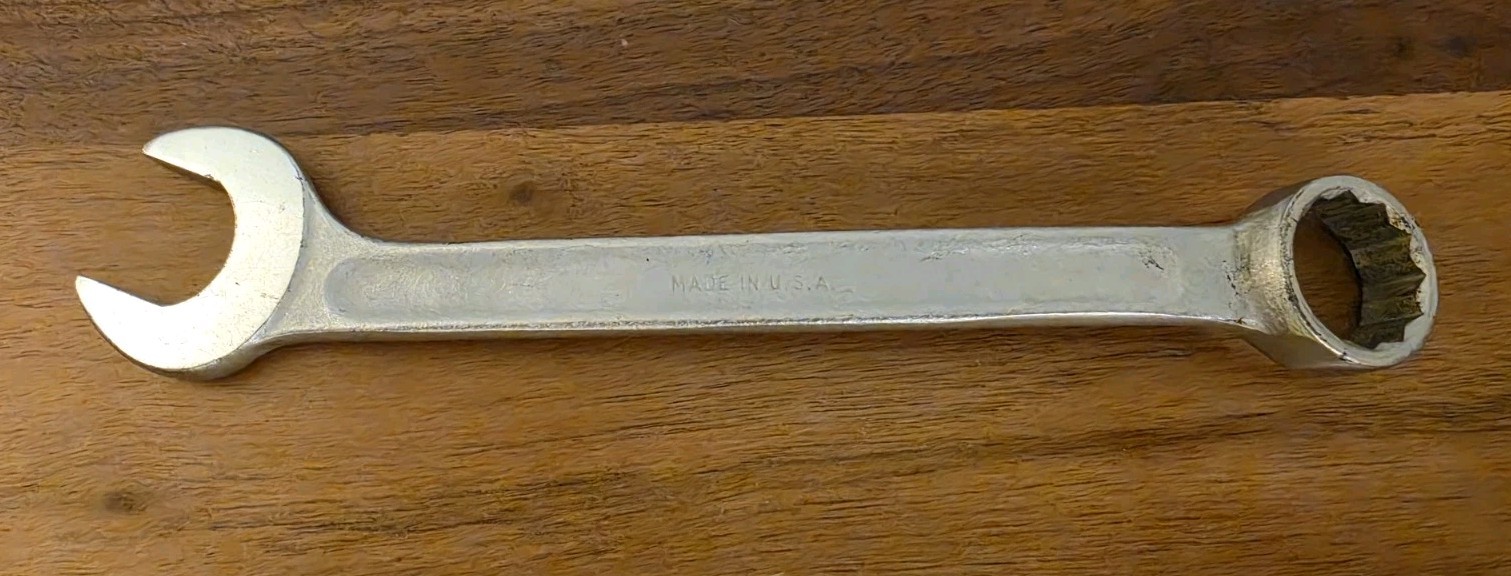 Vintage Herbrand Van-Chrome No. 1224 Combination Wrench 3/4″ USA Tool