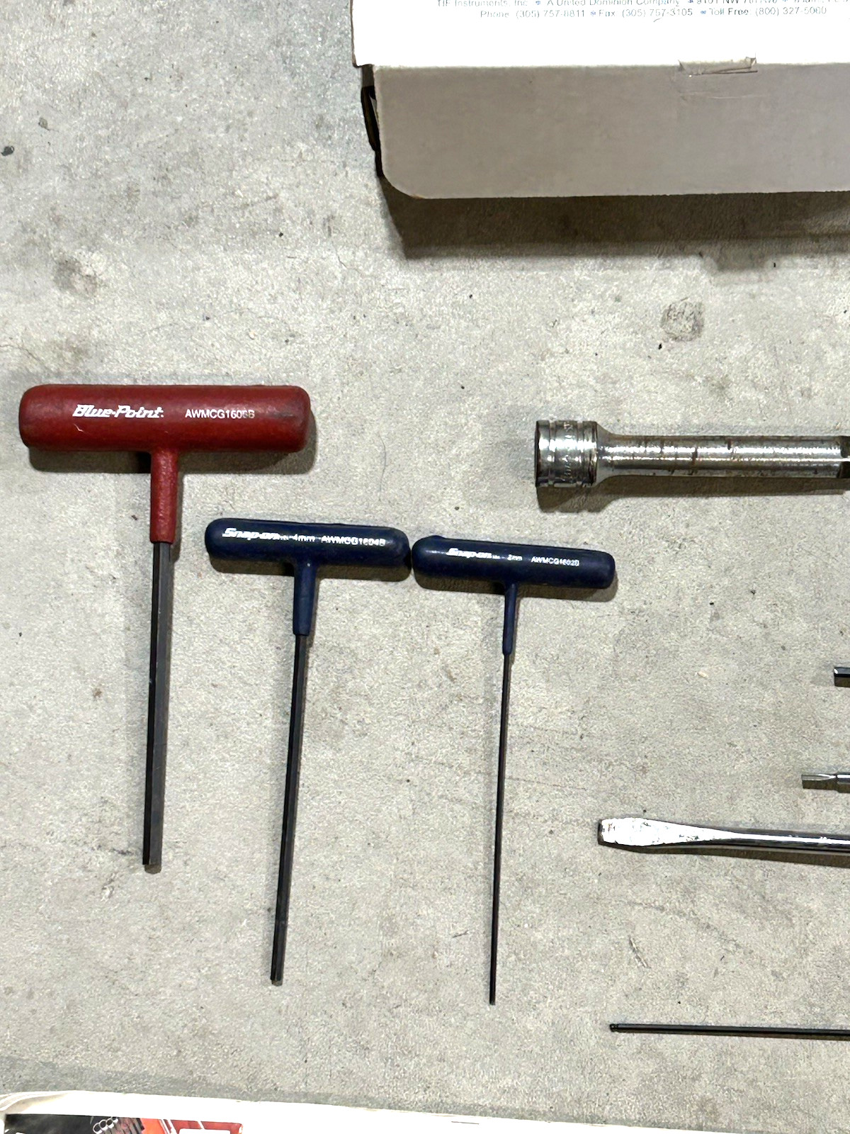 16 pcs Tool Lot Snap on Bluepoint TIF Ernst