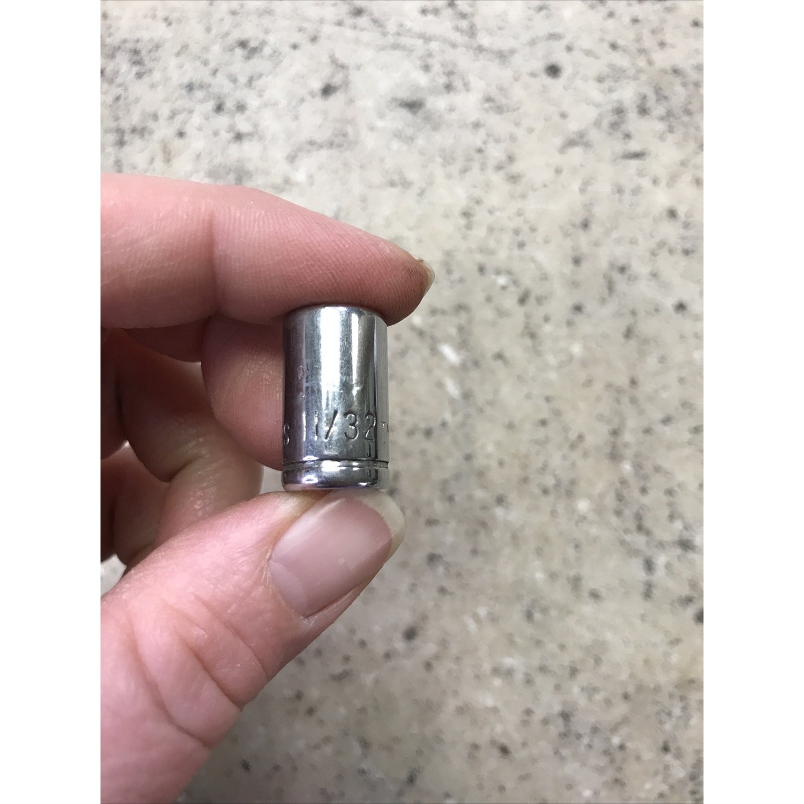 Sears 11/32″ 1/4″ Drive Shallow Socket 6 Point – Made In Taiwan – Fast Shipping