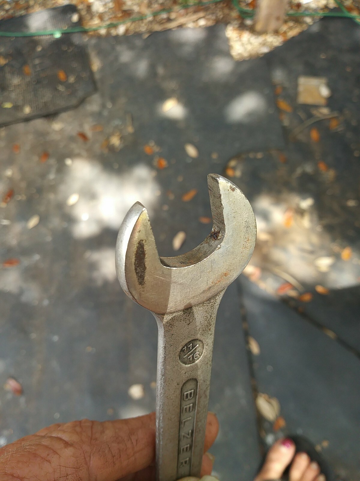 Vintage Wrench BELZER Automobil Open Ended Wrench 19/32 – 11/16 sae